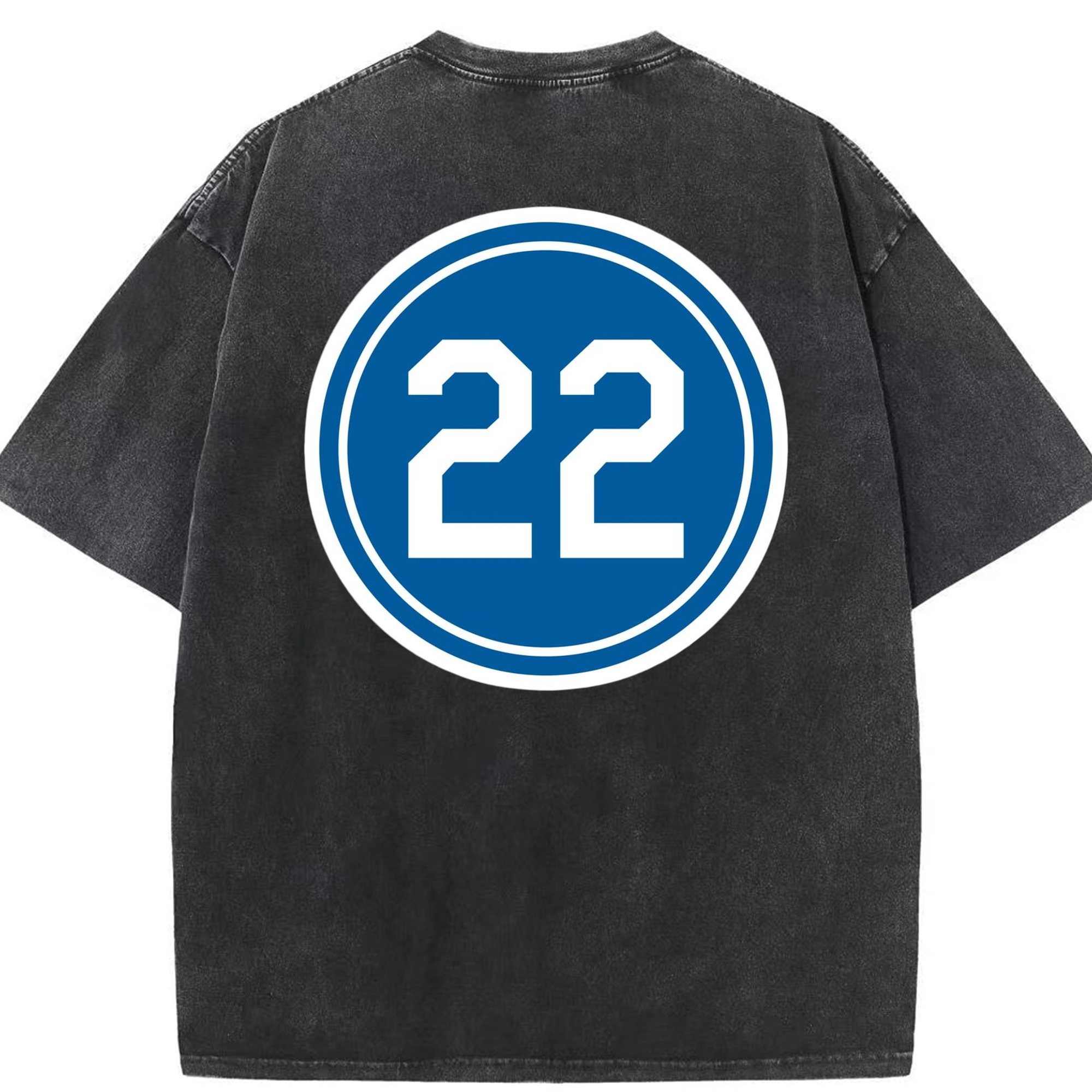  Washed Vintage 230g Cotton Oversized T-Shirt With Back Heat Transfer Print – Soft, Lightweight & Stylish – Comfortable Casual Wear For Sports & Everyday Use