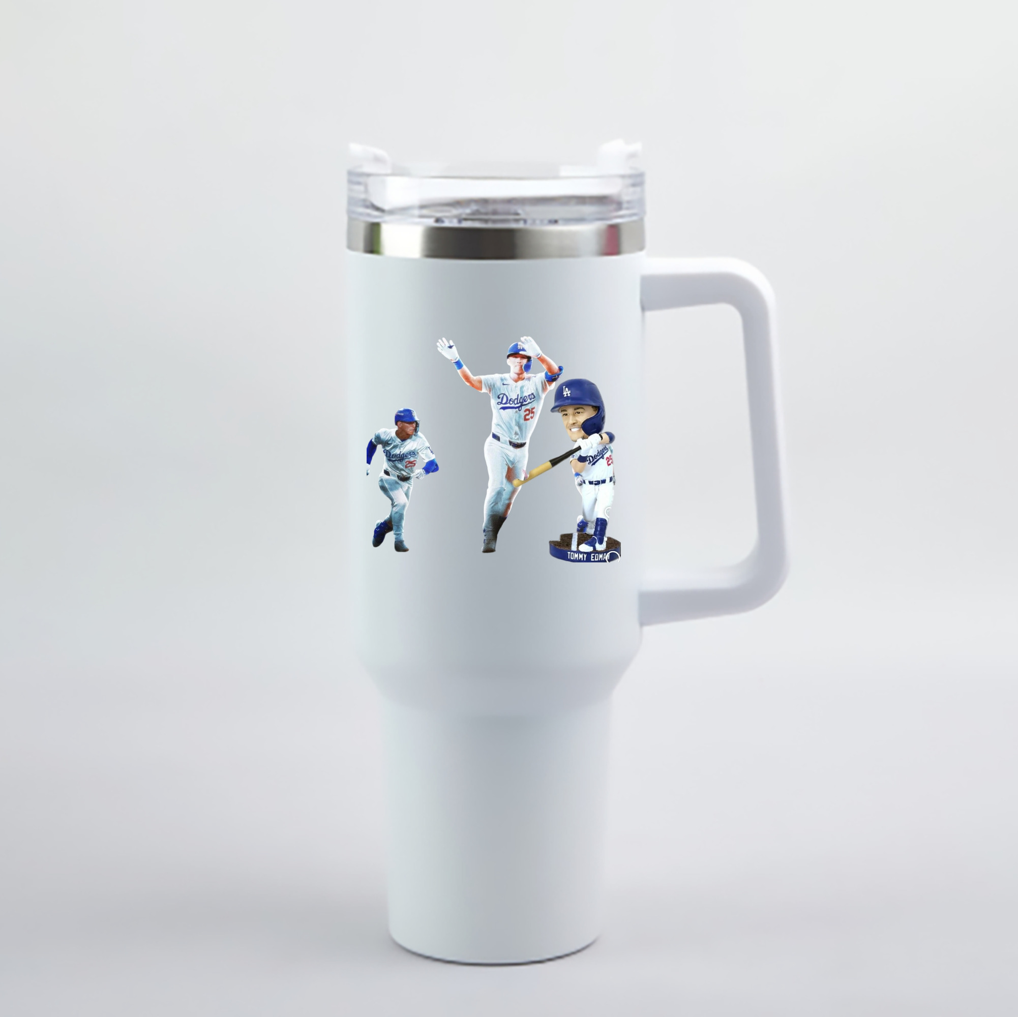  40oz Handle Car Cup With Crystal Sticker Design – Durable Stainless Steel Travel Mug With Reusable Straw – Double Wall Insulated