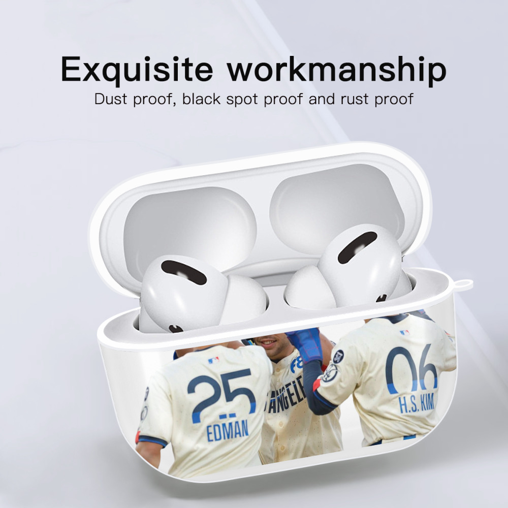  AirPods Pro Hard Case White With Keychain, Durable Flexible PC, Precise Cutouts, Anti-Fingerprint, Yellowing & Scratch Resistant, Full Protection, Washable