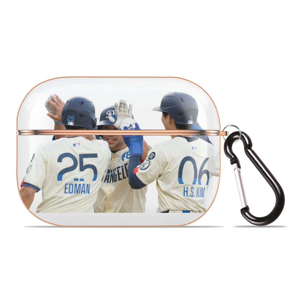  AirPods Pro Protective Case Rose Gold, Flexible PC Material, Precise Fit, Anti-Slip Cover, Full Protection, Fingerprint Resistant, Washable With Keychain