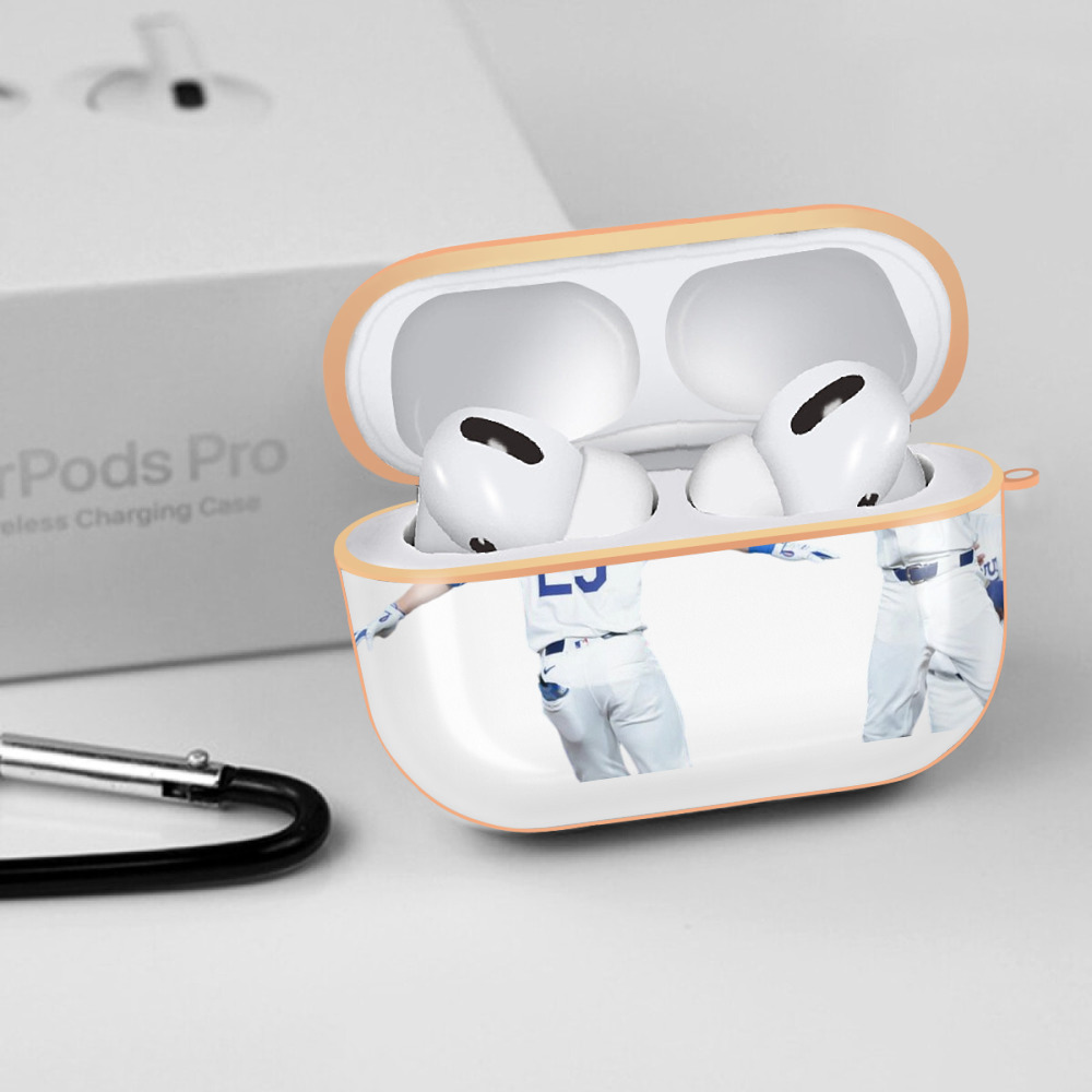  AirPods Pro Protective Case Rose Gold, Flexible PC Material, Precise Fit, Anti-Slip Cover, Full Protection, Fingerprint Resistant, Washable With Keychain