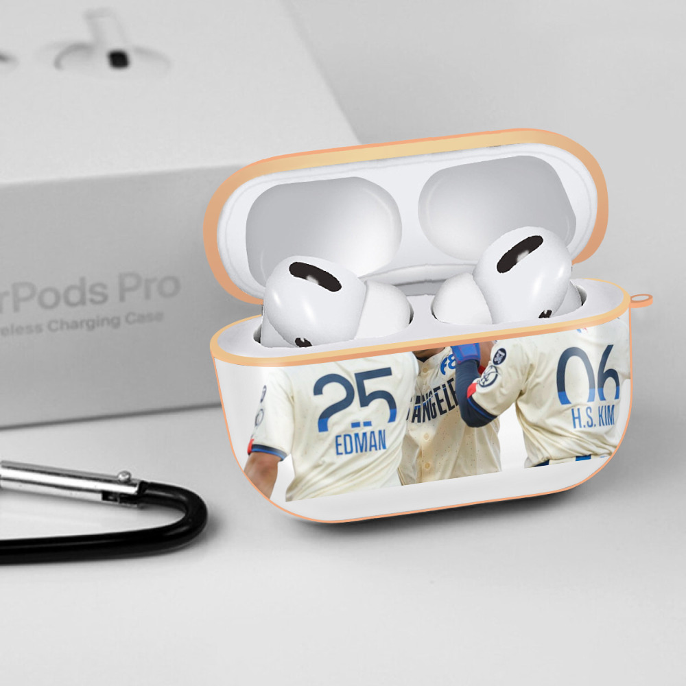  AirPods Pro Protective Case Rose Gold, Flexible PC Material, Precise Fit, Anti-Slip Cover, Full Protection, Fingerprint Resistant, Washable With Keychain