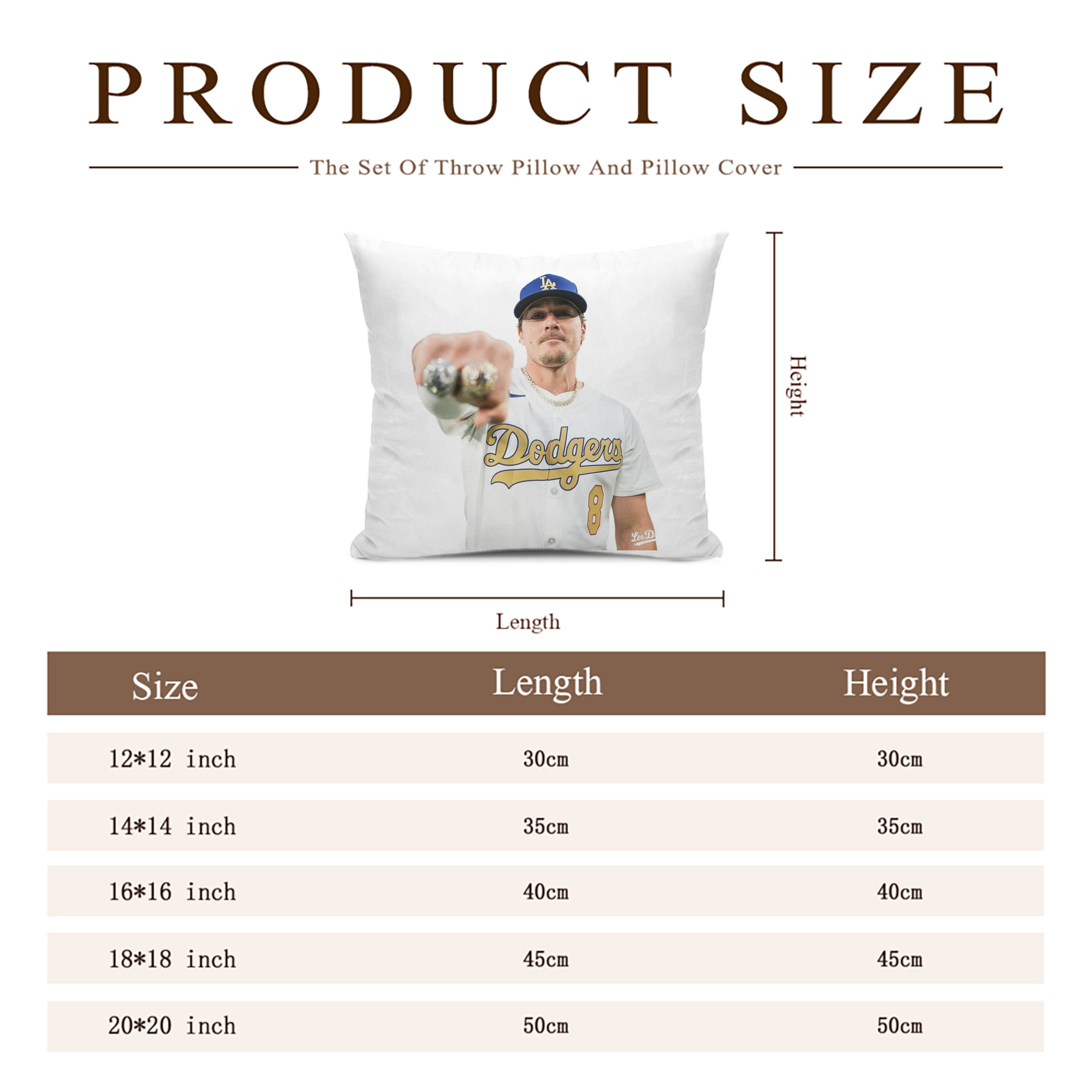 Soft Polyester Pillow Cover With Insert – Double-Sided Design, Invisible Zipper, Durable & Breathable – Easy Care Cushion Set