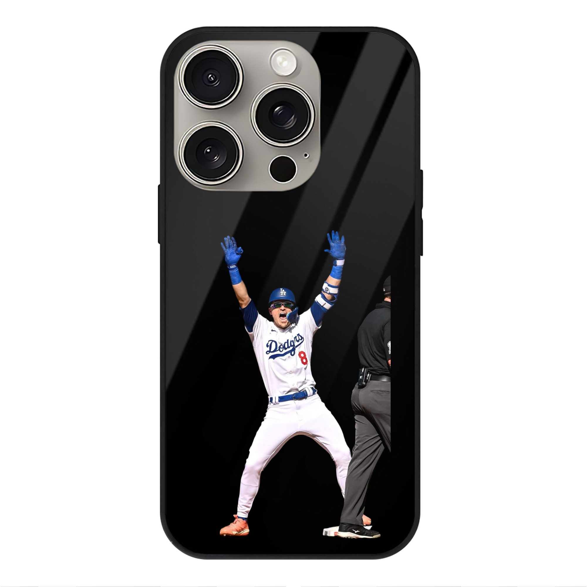  IPhone 15 Pro Mirror Phone Case – UV Printed Glass + TPU – Scratch-Resistant, Wireless Charging Compatible, Precise Fit & Stylish Design