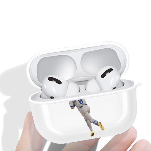  AirPods Pro Hard Case White With Keychain, Durable Flexible PC, Precise Cutouts, Anti-Fingerprint, Yellowing & Scratch Resistant, Full Protection, Washable