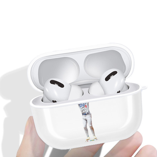  AirPods Pro Hard Case White With Keychain, Durable Flexible PC, Precise Cutouts, Anti-Fingerprint, Yellowing & Scratch Resistant, Full Protection, Washable