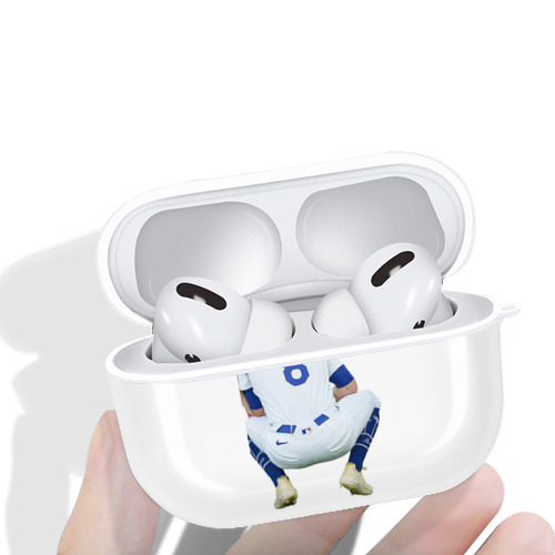  AirPods Pro Hard Case White With Keychain, Durable Flexible PC, Precise Cutouts, Anti-Fingerprint, Yellowing & Scratch Resistant, Full Protection, Washable