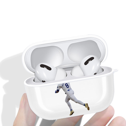  AirPods Pro Hard Case White With Keychain, Durable Flexible PC, Precise Cutouts, Anti-Fingerprint, Yellowing & Scratch Resistant, Full Protection, Washable