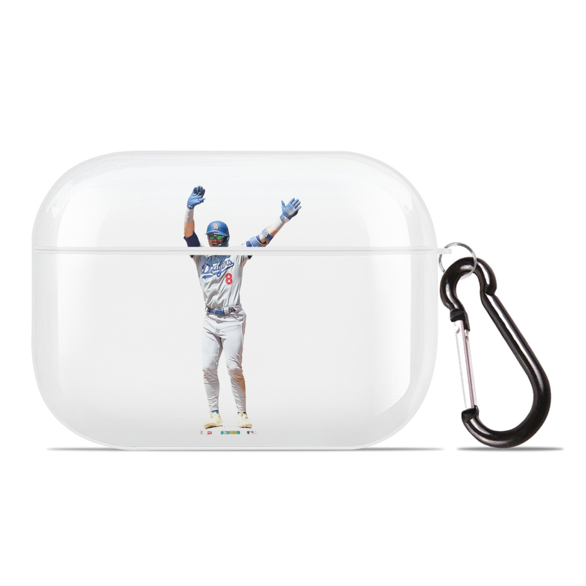  AirPods Pro Hard Case White With Keychain, Durable Flexible PC, Precise Cutouts, Anti-Fingerprint, Yellowing & Scratch Resistant, Full Protection, Washable