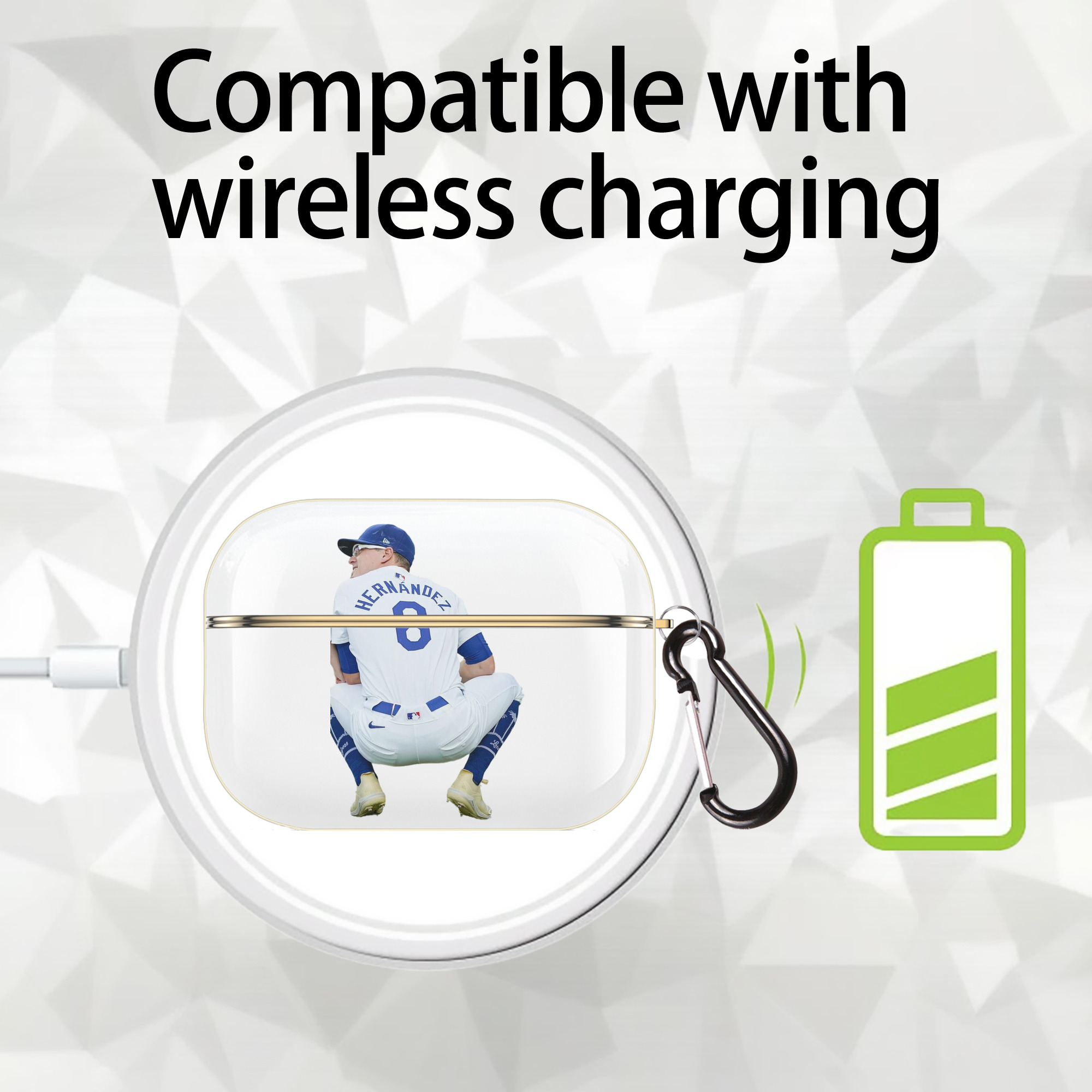  Luxury Gold AirPods Pro Case With Keychain, Flexible PC Material, Full Protection, Precise Cutouts, Anti-Fingerprint, Washable, Durable Design