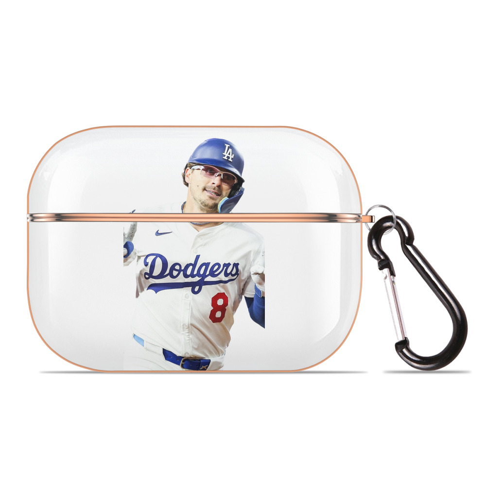  AirPods Pro Protective Case Rose Gold, Flexible PC Material, Precise Fit, Anti-Slip Cover, Full Protection, Fingerprint Resistant, Washable With Keychain