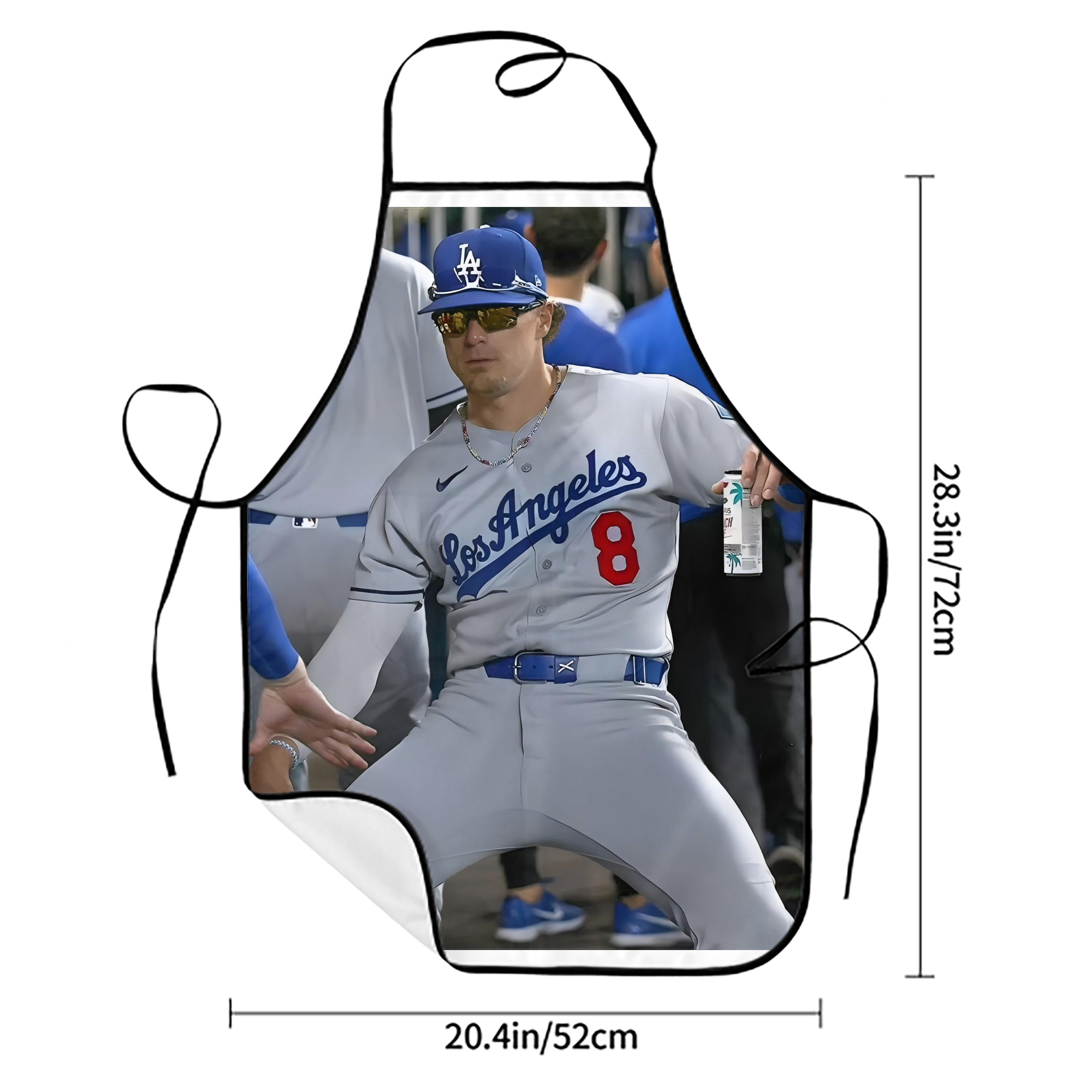  Stain-Resistant Polyester Apron With Pocket – Full Print, Waterproof, Anti-Wrinkle, Anti-Pilling – Ideal For Kitchen, BBQ, Restaurant, Salon & More