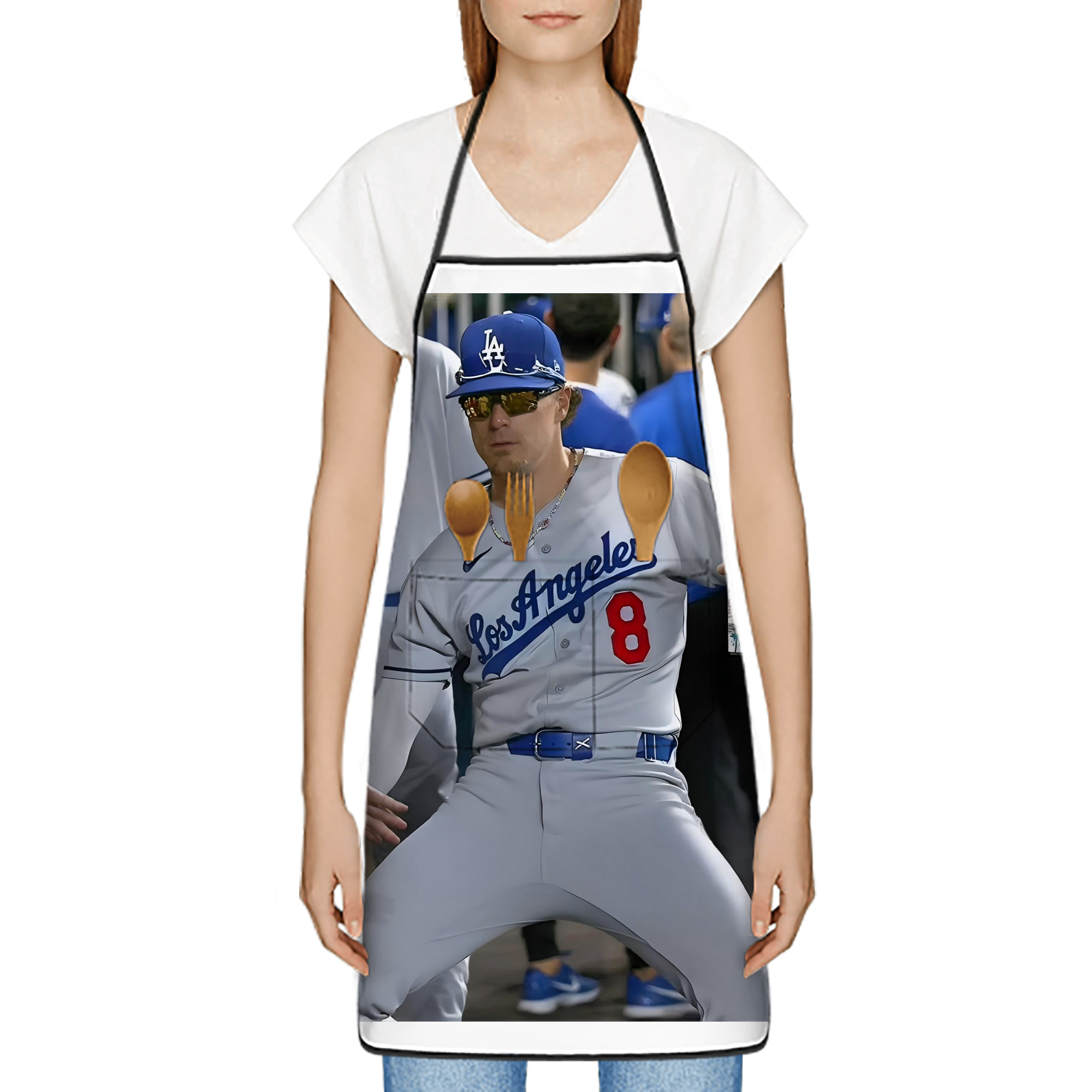  Stain-Resistant Polyester Apron With Pocket – Full Print, Waterproof, Anti-Wrinkle, Anti-Pilling – Ideal For Kitchen, BBQ, Restaurant, Salon & More