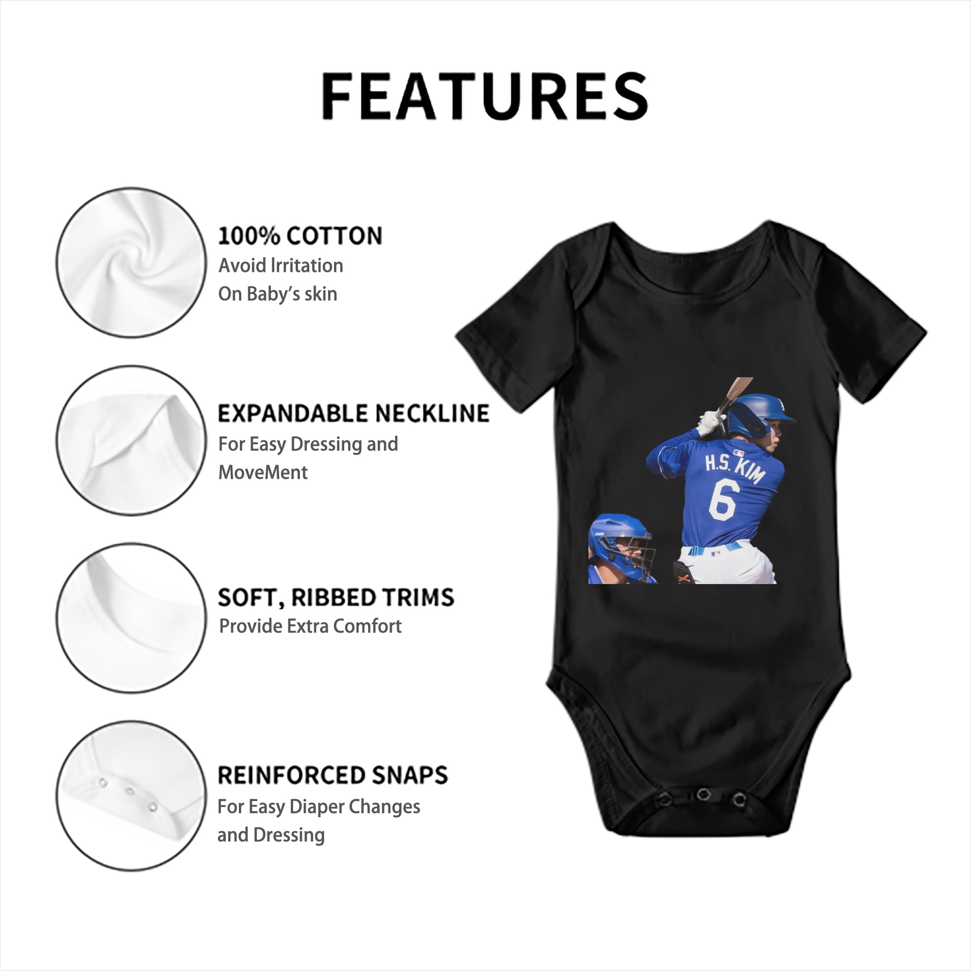  Baby Short Sleeve Romper – 100% Cotton Soft & Breathable Digital Print Onesie With Easy Snap Closure And Envelope Shoulder – Comfortable For Daily Wear & Travel