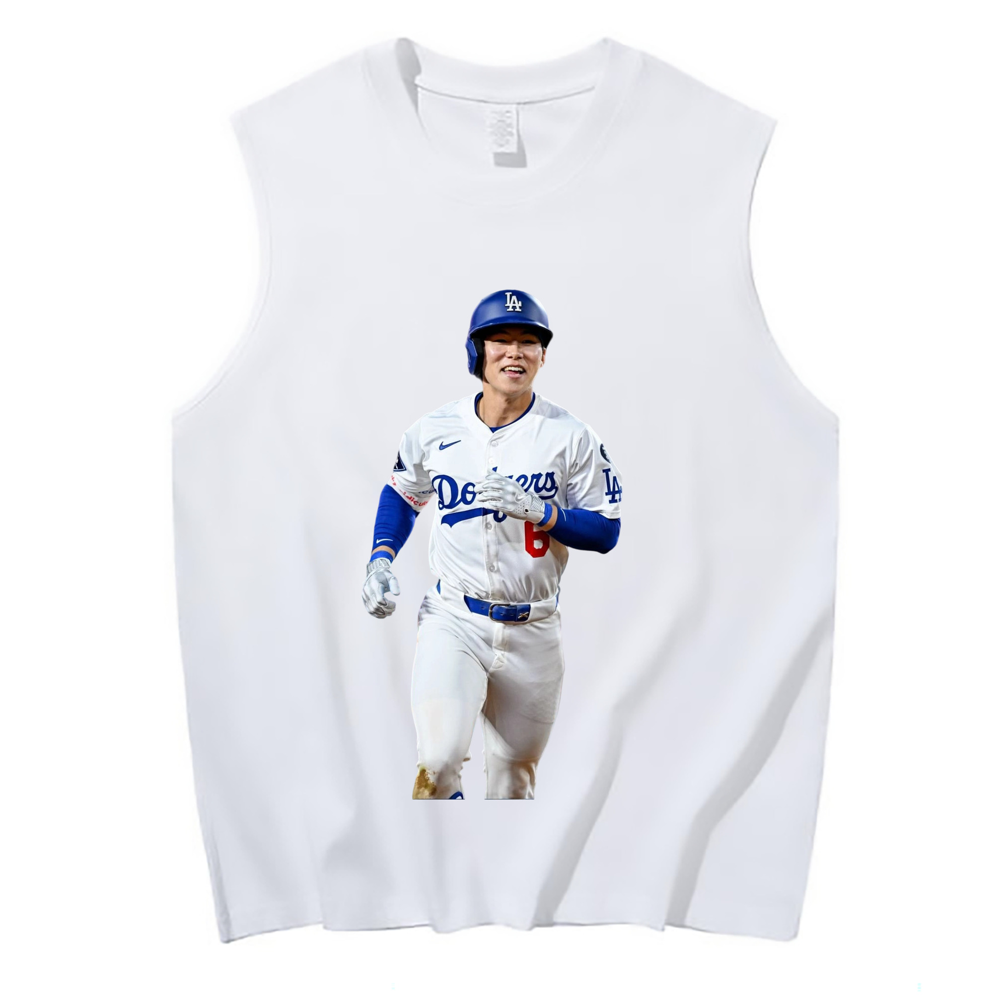  210g Combed Cotton Tank Top With Front Heat Transfer Print – Soft, Lightweight, Fitted Design – Stylish & Comfortable Casual Wear For Sports & Everyday Use