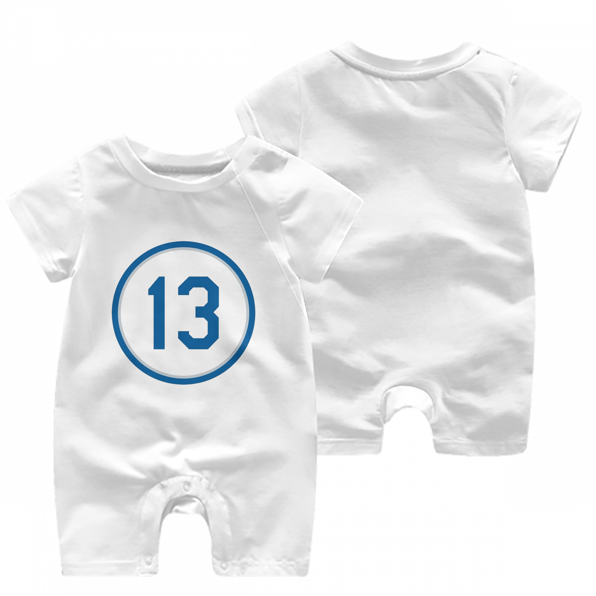  Baby Short Sleeve Onesie – 100% Cotton Soft & Breathable Digital Print Romper – Double-Sided Print, Snap Closure For Easy Diaper Changes – Comfortable For Boys & Girls