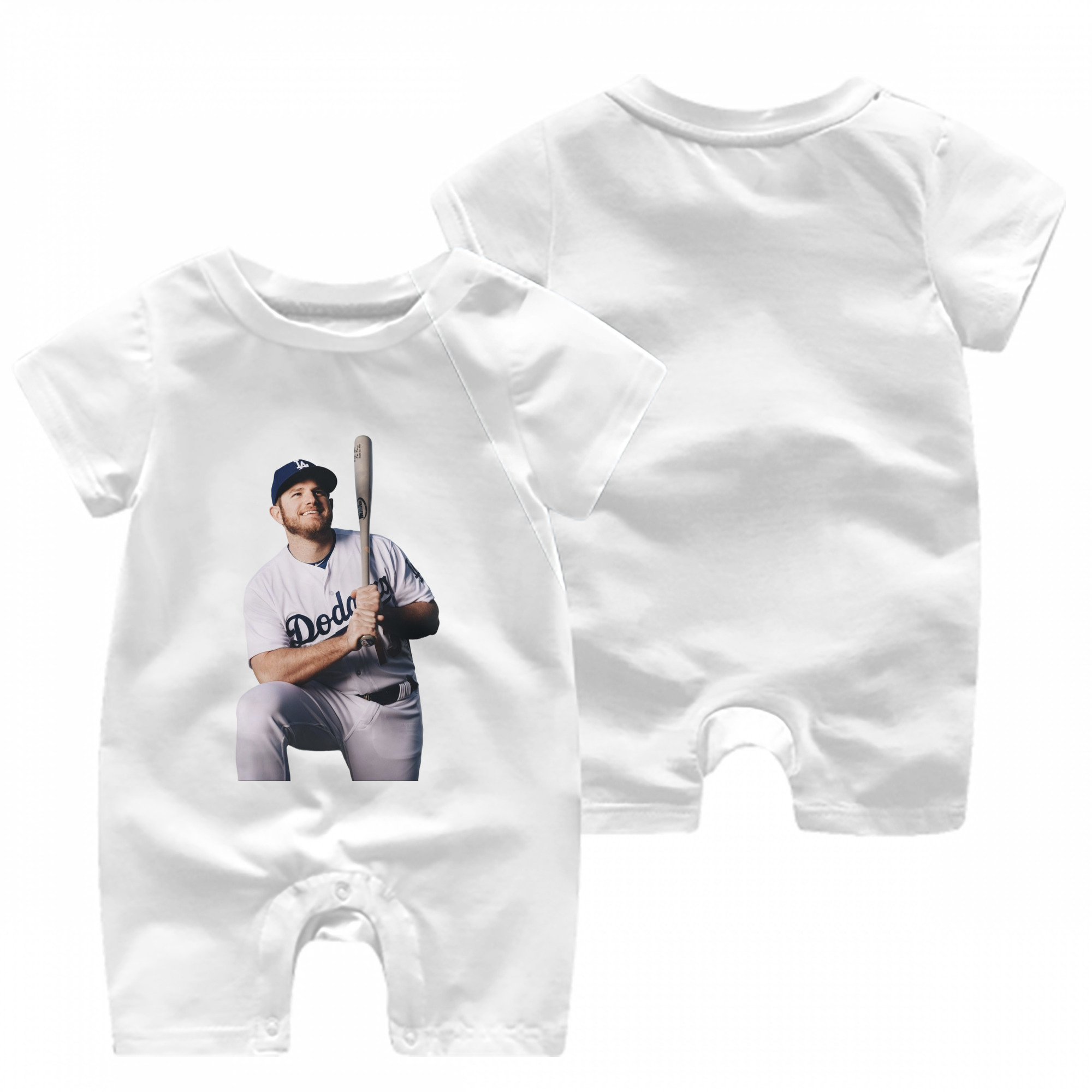  Baby Short Sleeve Onesie – 100% Cotton Soft & Breathable Digital Print Romper – Double-Sided Print, Snap Closure For Easy Diaper Changes – Comfortable For Boys & Girls