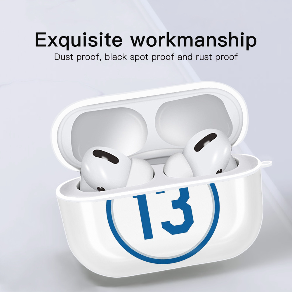  AirPods Pro Hard Case White With Keychain, Durable Flexible PC, Precise Cutouts, Anti-Fingerprint, Yellowing & Scratch Resistant, Full Protection, Washable