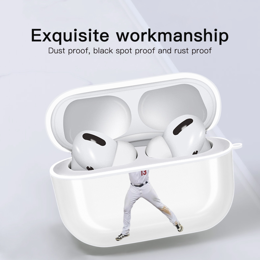  AirPods Pro Hard Case White With Keychain, Durable Flexible PC, Precise Cutouts, Anti-Fingerprint, Yellowing & Scratch Resistant, Full Protection, Washable