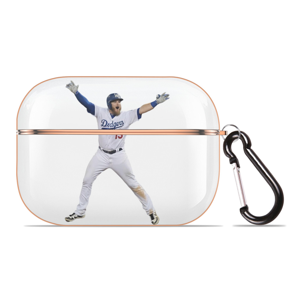  AirPods Pro Protective Case Rose Gold, Flexible PC Material, Precise Fit, Anti-Slip Cover, Full Protection, Fingerprint Resistant, Washable With Keychain