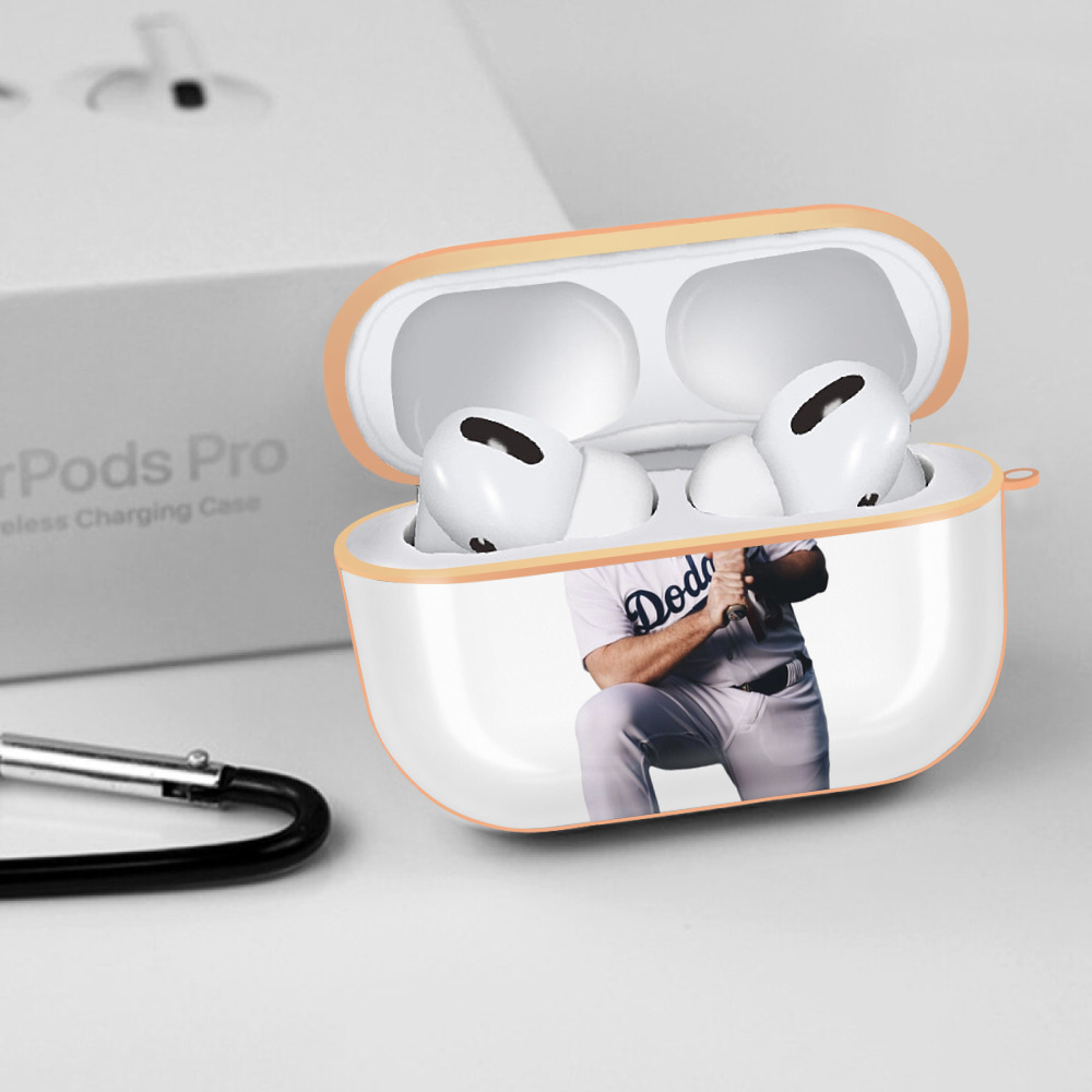  AirPods Pro Protective Case Rose Gold, Flexible PC Material, Precise Fit, Anti-Slip Cover, Full Protection, Fingerprint Resistant, Washable With Keychain