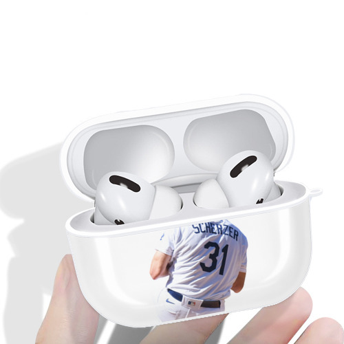  AirPods Pro Hard Case White With Keychain, Durable Flexible PC, Precise Cutouts, Anti-Fingerprint, Yellowing & Scratch Resistant, Full Protection, Washable