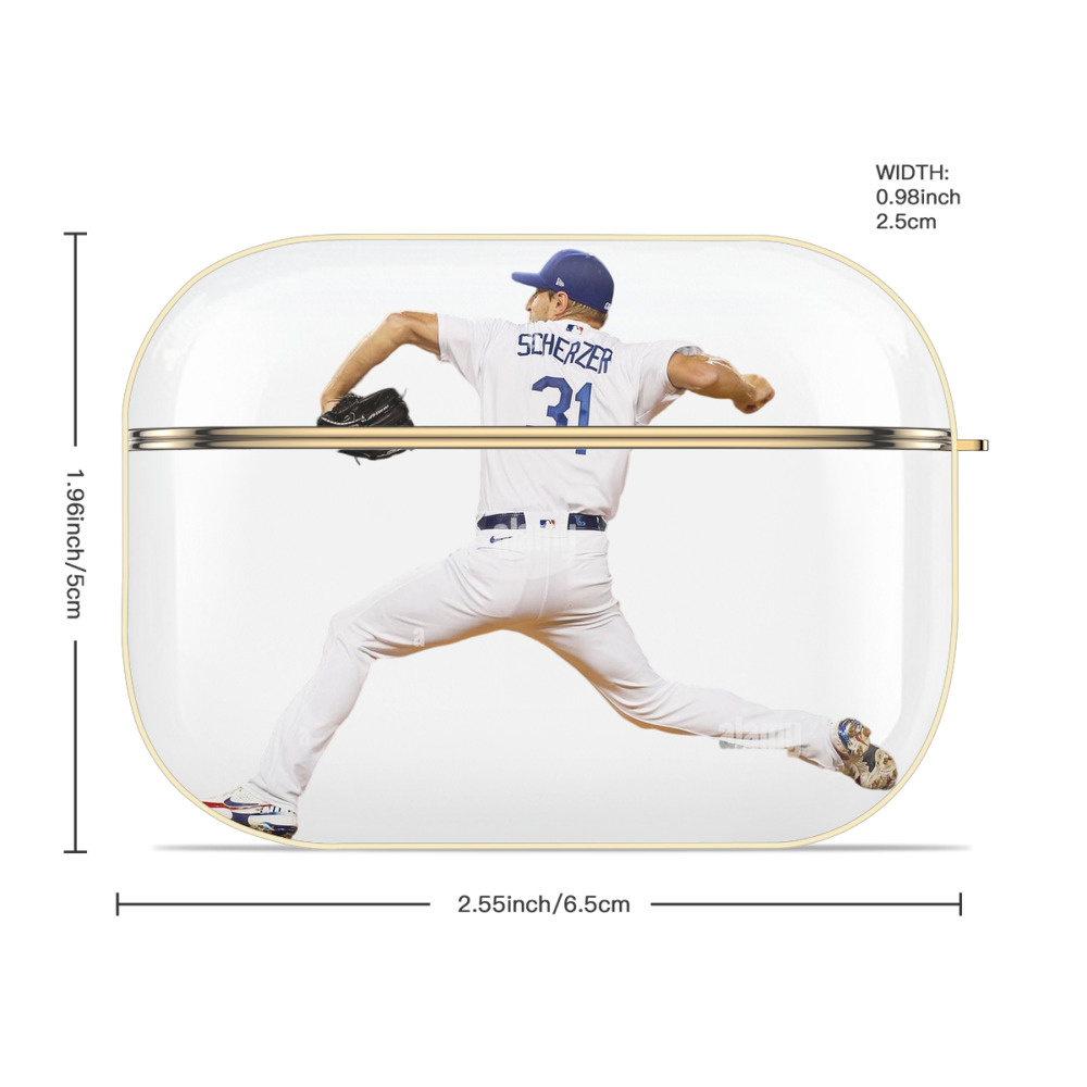  Luxury Gold AirPods Pro Case With Keychain, Flexible PC Material, Full Protection, Precise Cutouts, Anti-Fingerprint, Washable, Durable Design