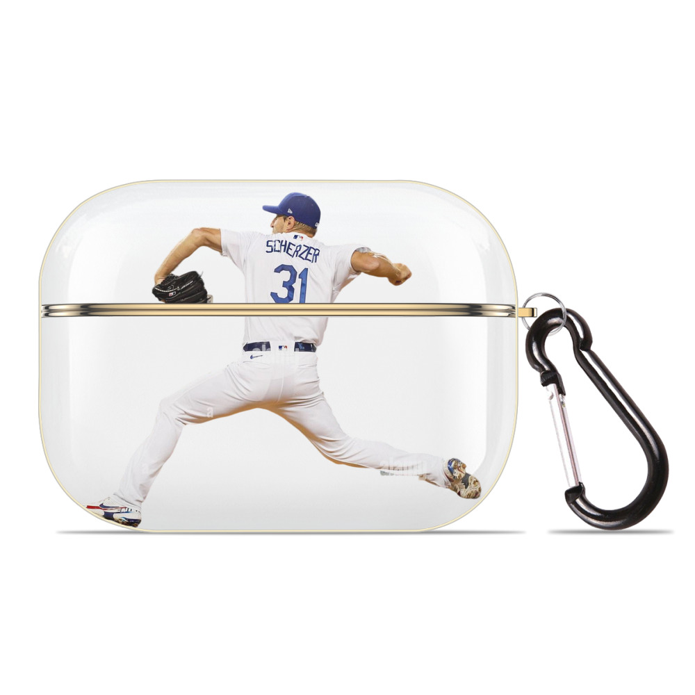  Luxury Gold AirPods Pro Case With Keychain, Flexible PC Material, Full Protection, Precise Cutouts, Anti-Fingerprint, Washable, Durable Design