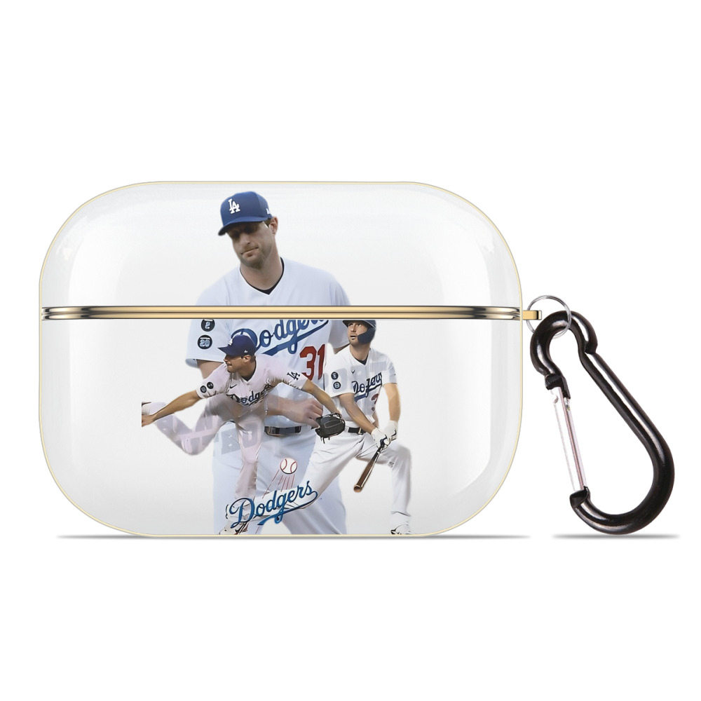  Luxury Gold AirPods Pro Case With Keychain, Flexible PC Material, Full Protection, Precise Cutouts, Anti-Fingerprint, Washable, Durable Design