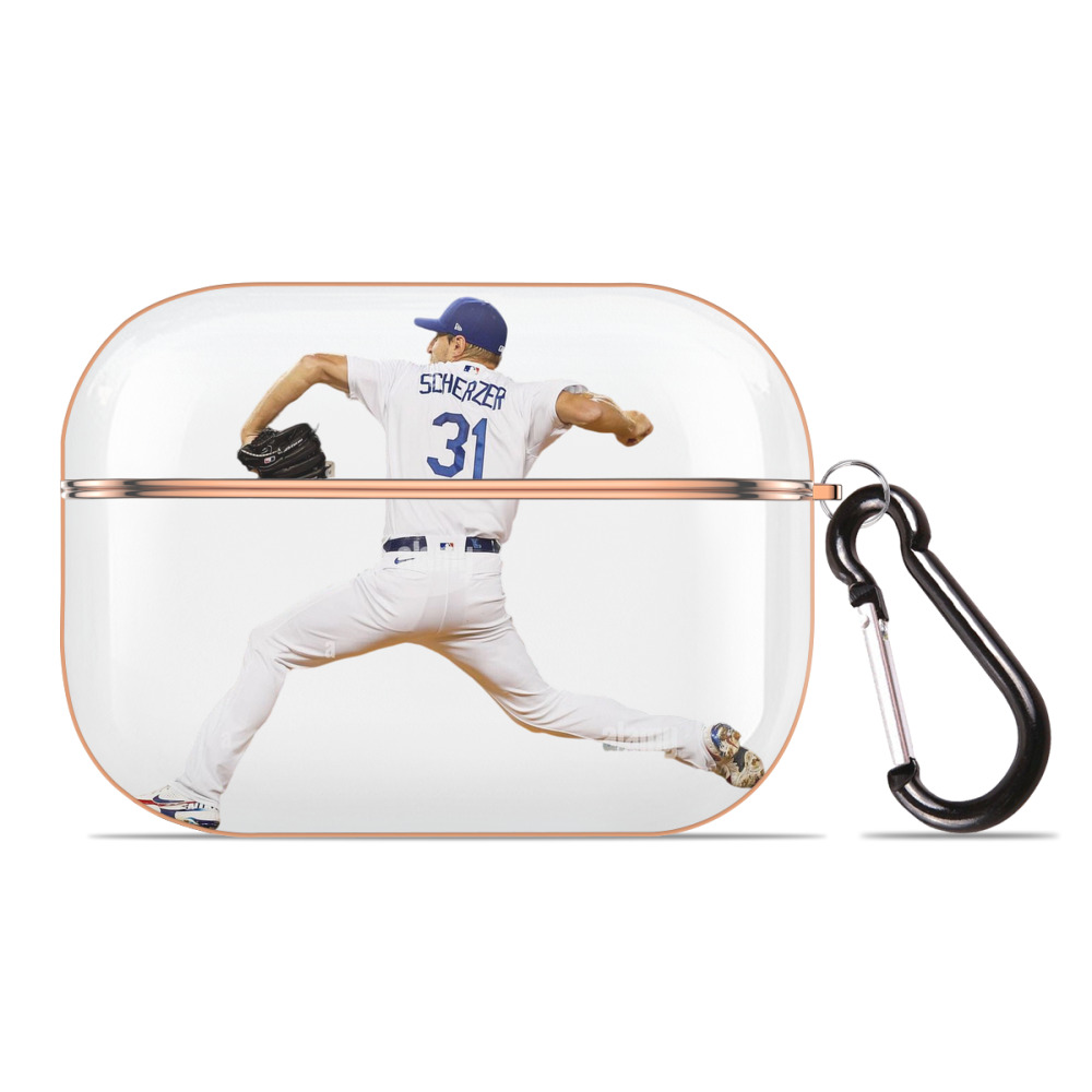  AirPods Pro Protective Case Rose Gold, Flexible PC Material, Precise Fit, Anti-Slip Cover, Full Protection, Fingerprint Resistant, Washable With Keychain