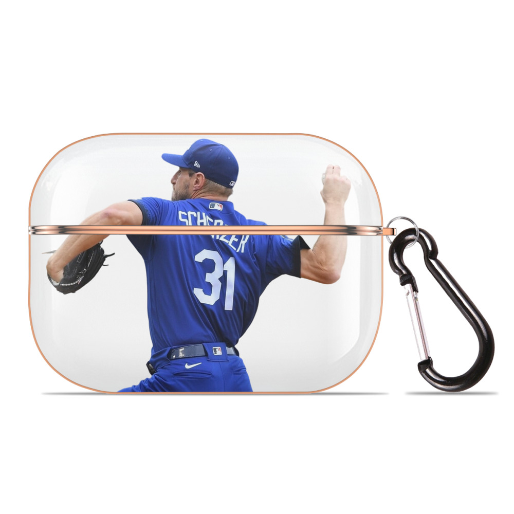  AirPods Pro Protective Case Rose Gold, Flexible PC Material, Precise Fit, Anti-Slip Cover, Full Protection, Fingerprint Resistant, Washable With Keychain