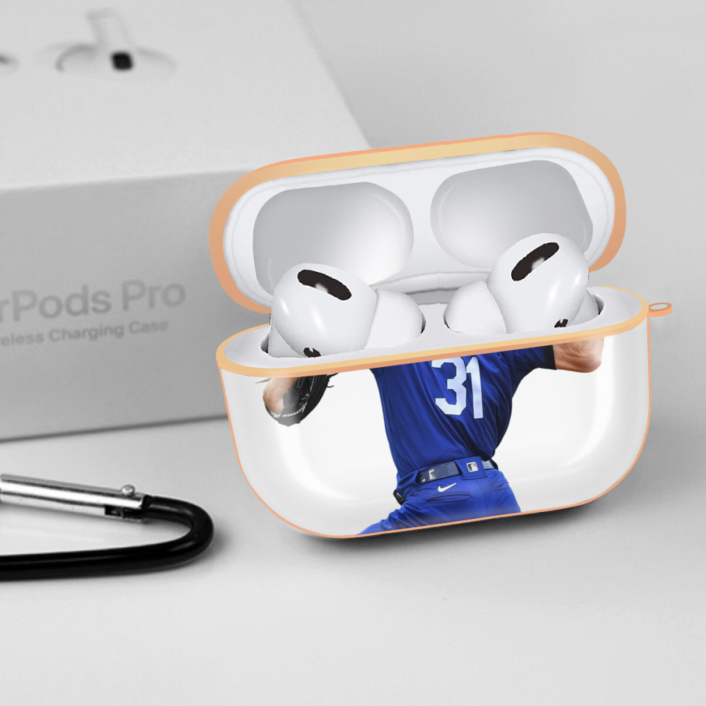  AirPods Pro Protective Case Rose Gold, Flexible PC Material, Precise Fit, Anti-Slip Cover, Full Protection, Fingerprint Resistant, Washable With Keychain