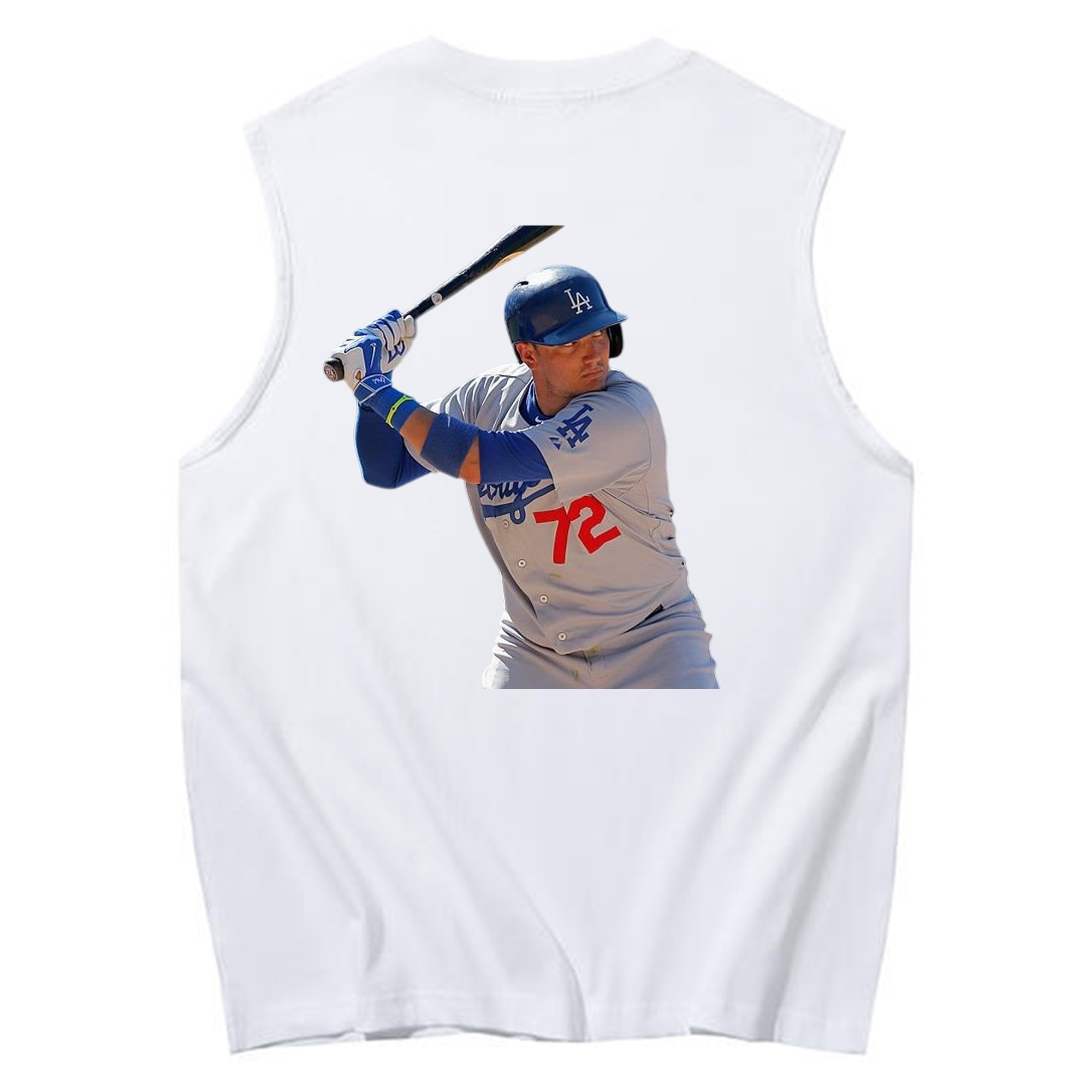  230g Pure Cotton Tank Top With Back Heat Transfer Print – Soft, Lightweight, Fitted Design – Stylish & Comfortable Casual Wear For Sports & Everyday Use