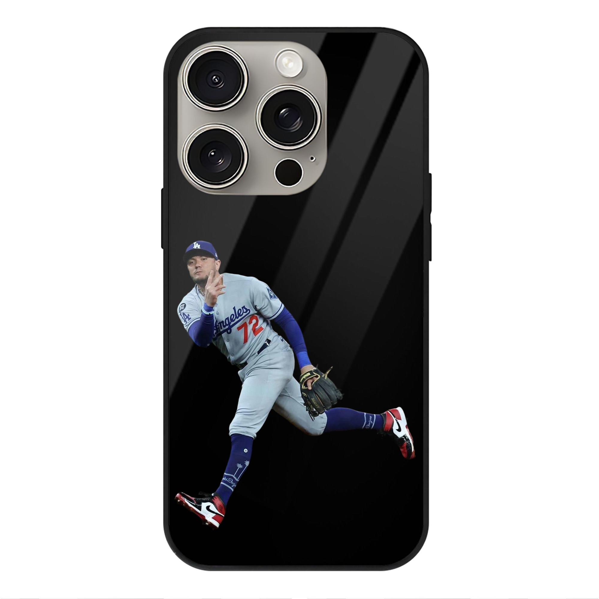  IPhone 15 Pro Mirror Phone Case – UV Printed Glass + TPU – Scratch-Resistant, Wireless Charging Compatible, Precise Fit & Stylish Design