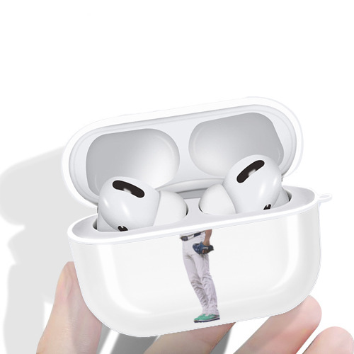  AirPods Pro Hard Case White With Keychain, Durable Flexible PC, Precise Cutouts, Anti-Fingerprint, Yellowing & Scratch Resistant, Full Protection, Washable
