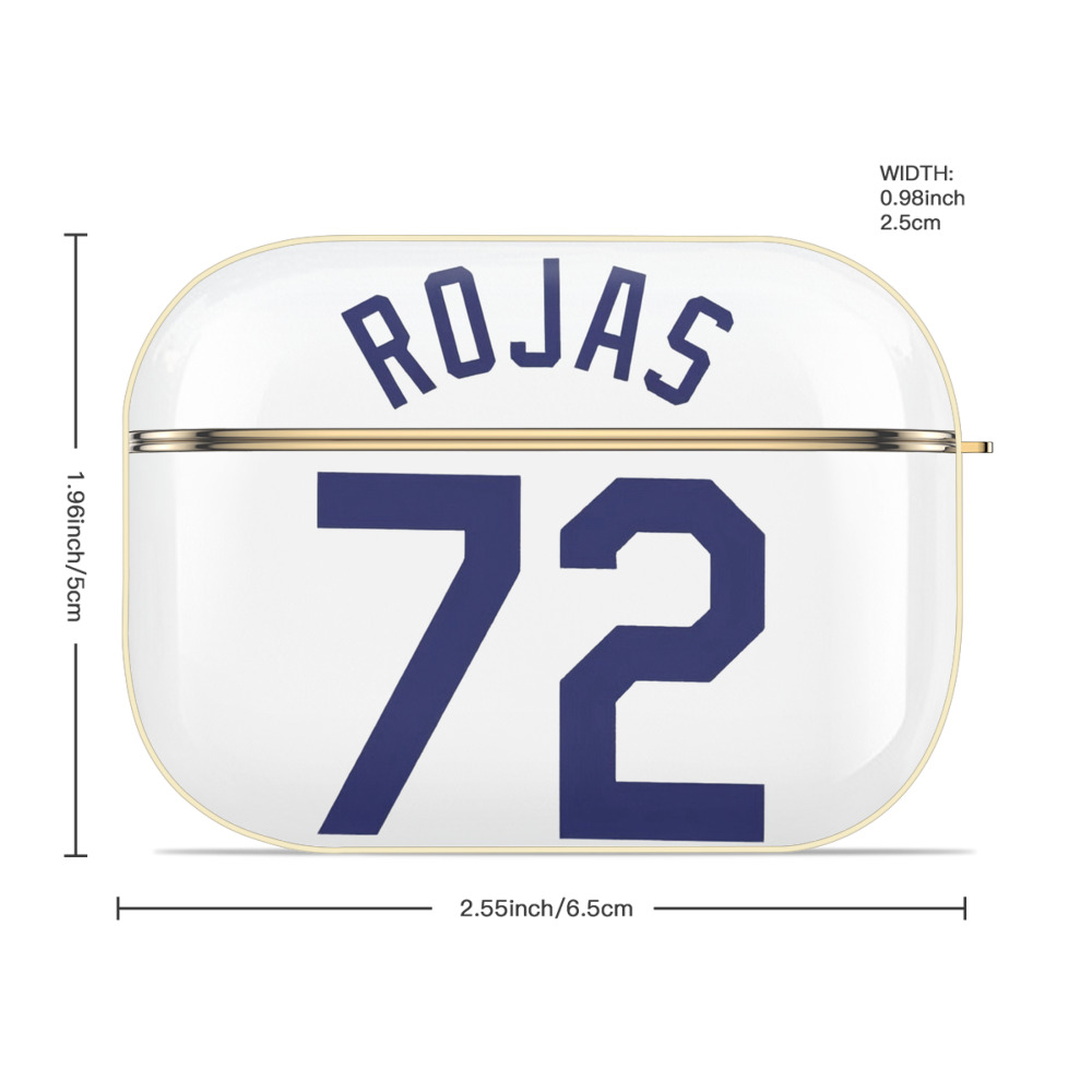  Luxury Gold AirPods Pro Case With Keychain, Flexible PC Material, Full Protection, Precise Cutouts, Anti-Fingerprint, Washable, Durable Design