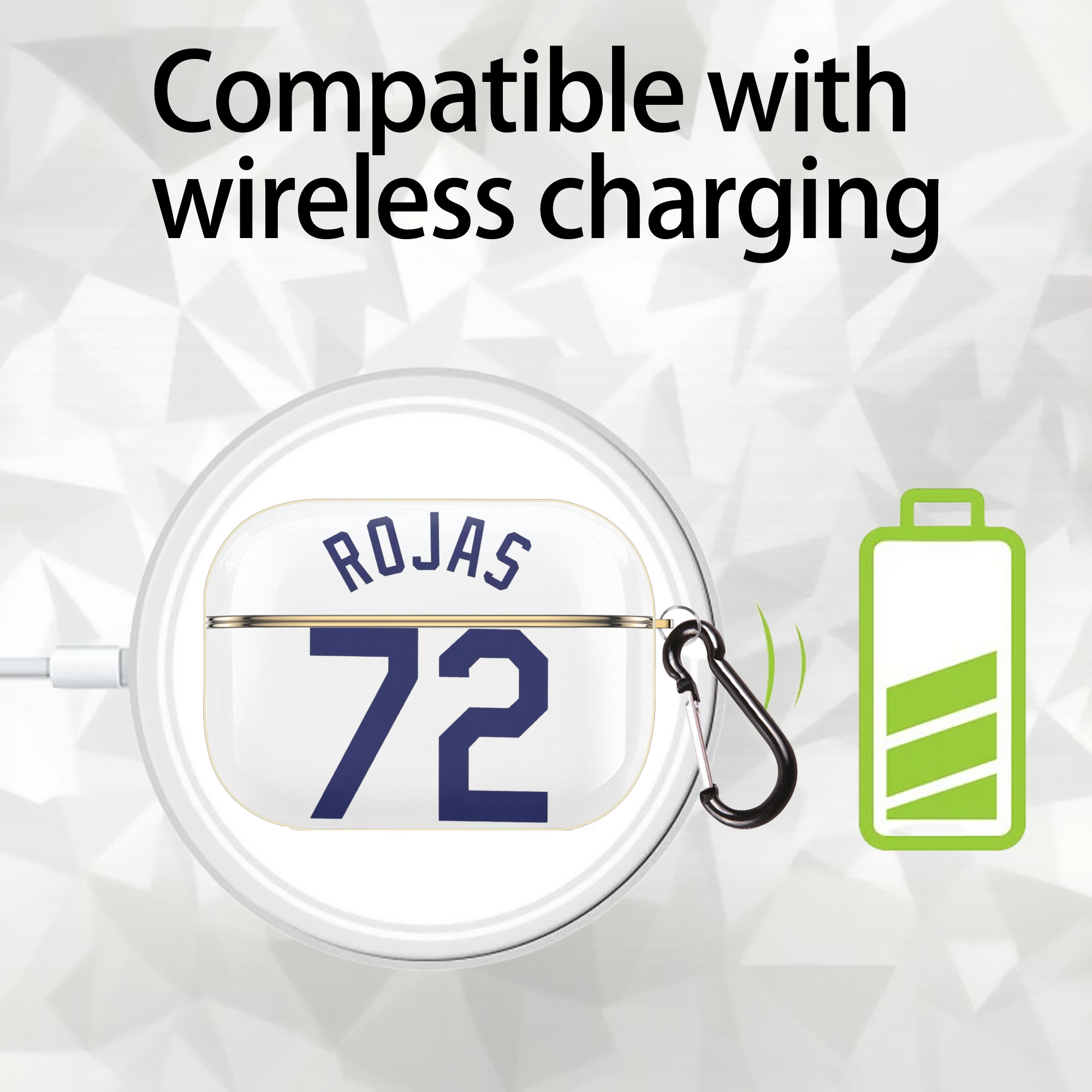  Luxury Gold AirPods Pro Case With Keychain, Flexible PC Material, Full Protection, Precise Cutouts, Anti-Fingerprint, Washable, Durable Design