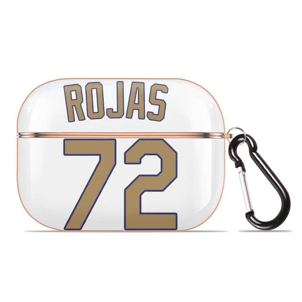  AirPods Pro Protective Case Rose Gold, Flexible PC Material, Precise Fit, Anti-Slip Cover, Full Protection, Fingerprint Resistant, Washable With Keychain