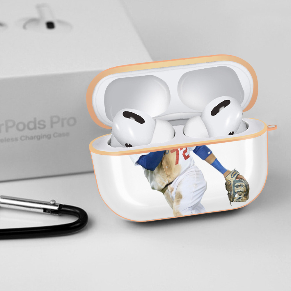  AirPods Pro Protective Case Rose Gold, Flexible PC Material, Precise Fit, Anti-Slip Cover, Full Protection, Fingerprint Resistant, Washable With Keychain