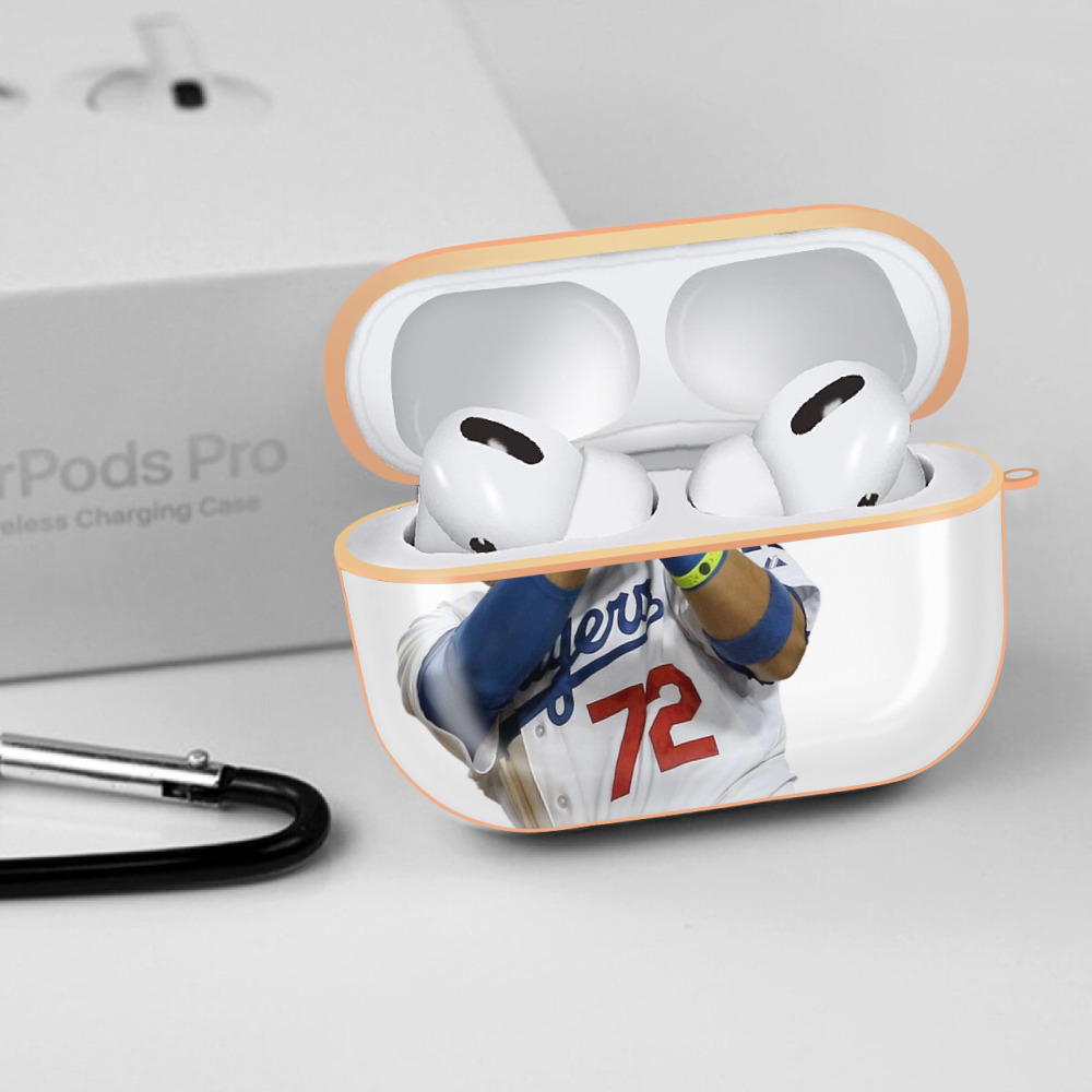  AirPods Pro Protective Case Rose Gold, Flexible PC Material, Precise Fit, Anti-Slip Cover, Full Protection, Fingerprint Resistant, Washable With Keychain