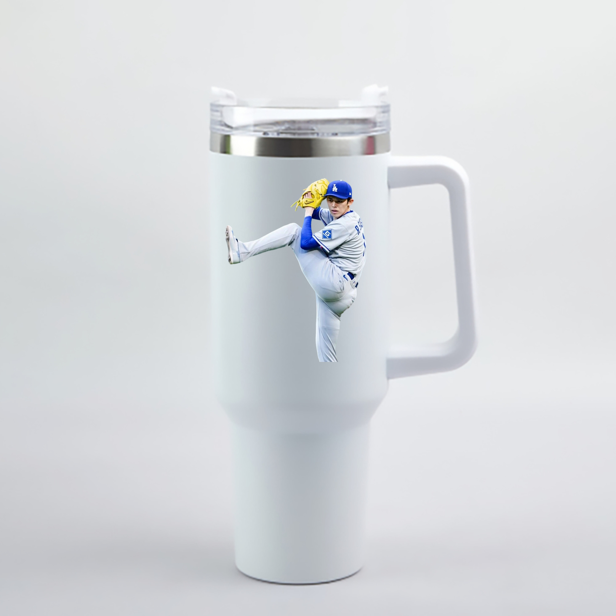  40oz Handle Car Cup With Crystal Sticker Design – Durable Stainless Steel Travel Mug With Reusable Straw – Double Wall Insulated