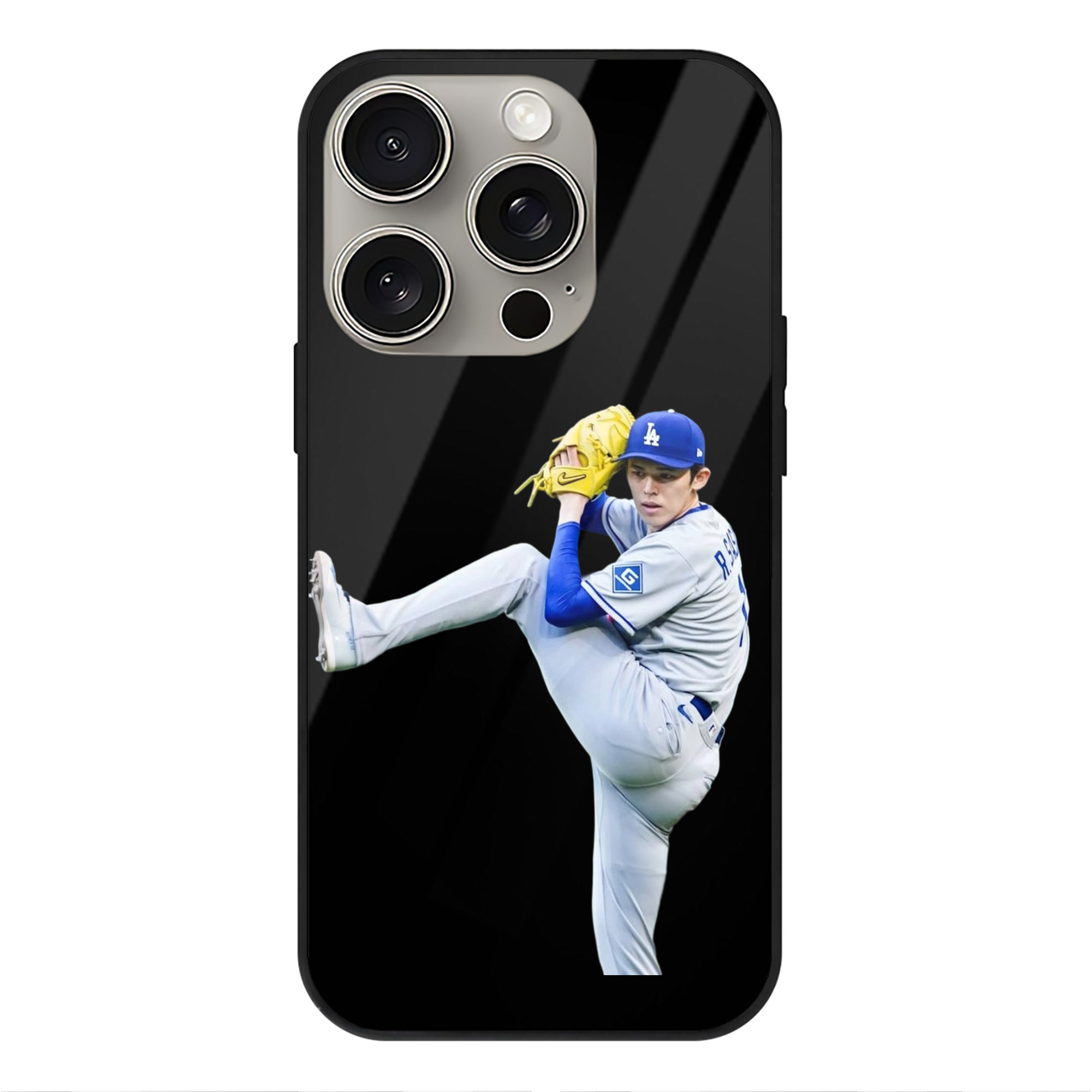  IPhone 15 Pro Mirror Phone Case – UV Printed Glass + TPU – Scratch-Resistant, Wireless Charging Compatible, Precise Fit & Stylish Design