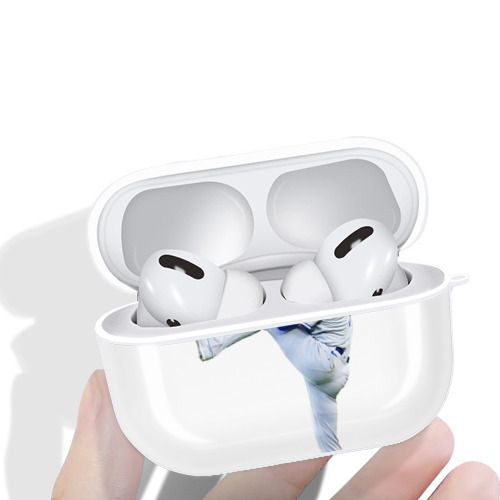  AirPods Pro Hard Case White With Keychain, Durable Flexible PC, Precise Cutouts, Anti-Fingerprint, Yellowing & Scratch Resistant, Full Protection, Washable