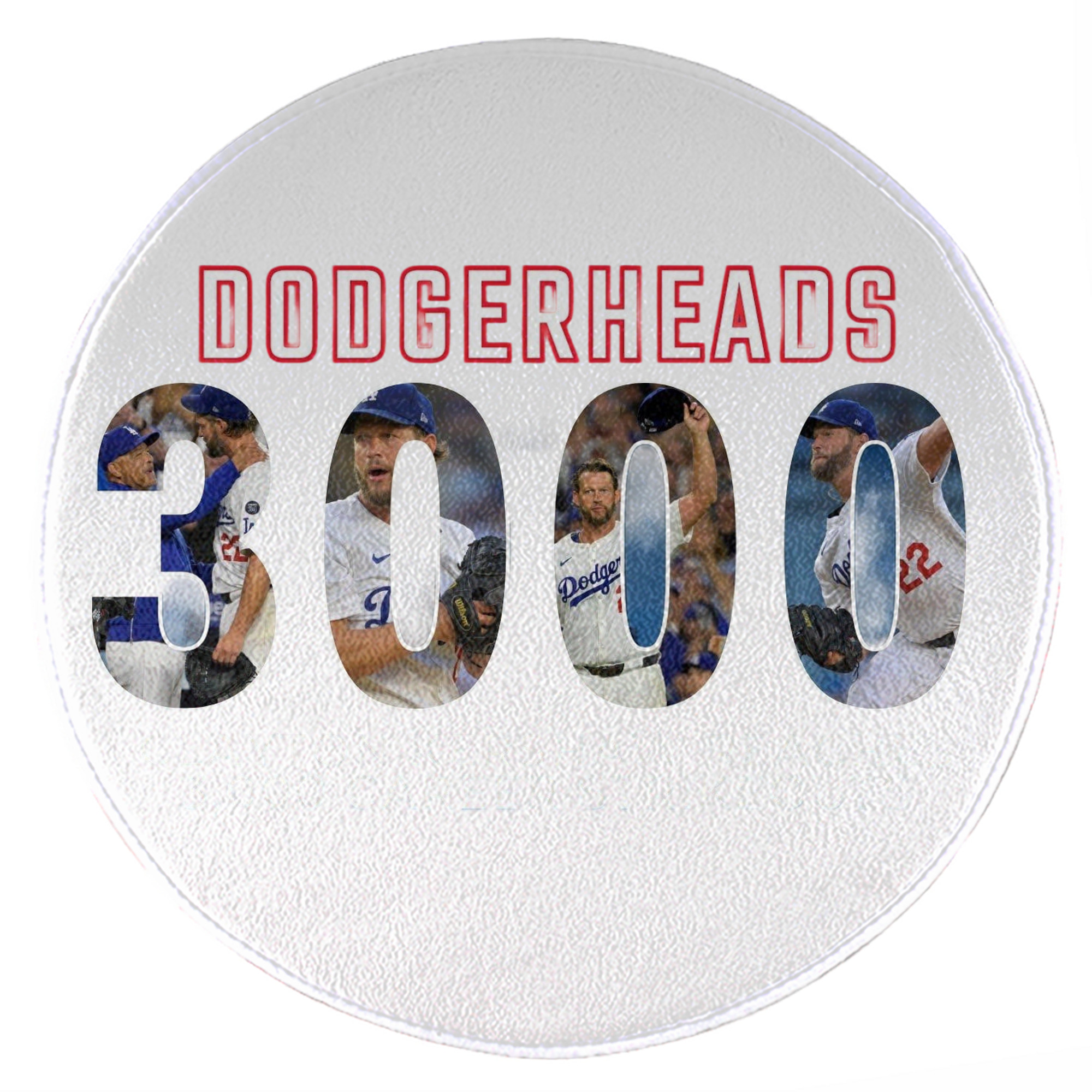 Clayton Kershaw 10 Round Floor Mat – Soft Flannel & High-Density Sponge Core – Non-Slip Dot Backing – Durable Stitched Edges – Quick-Dry & Breathable – Perfect For Home, Bathroom & Living Room