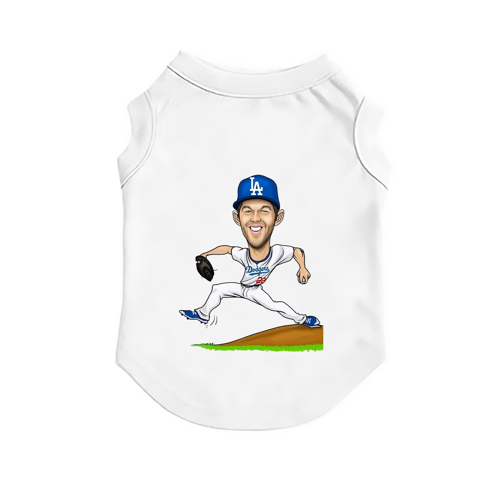 Clayton Kershaw  1 Pet Vest – Durable Polyester With Heat Transfer Print – Comfortable And Stylish
