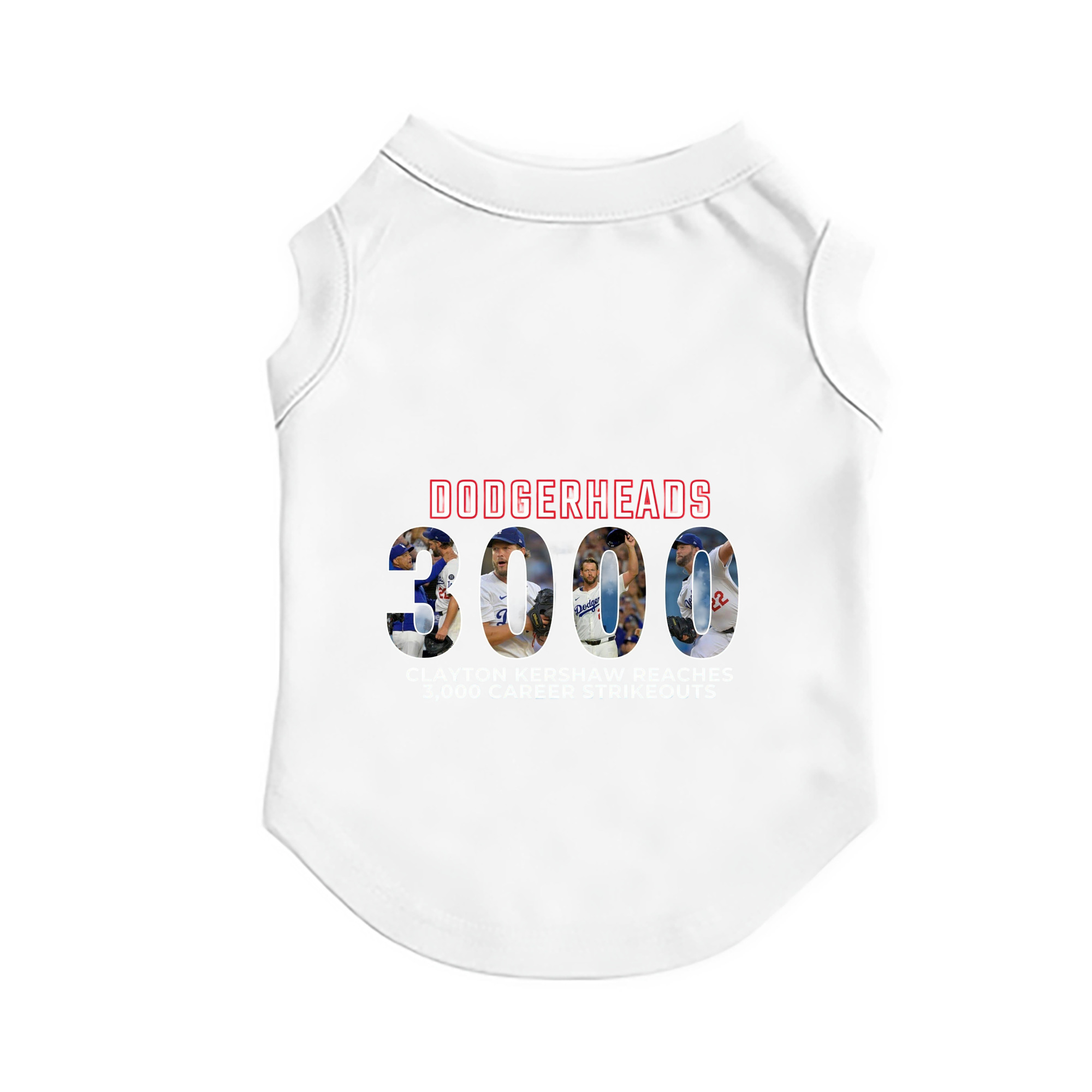 Clayton Kershaw 10 Pet Vest – Durable Polyester With Heat Transfer Print – Comfortable And Stylish