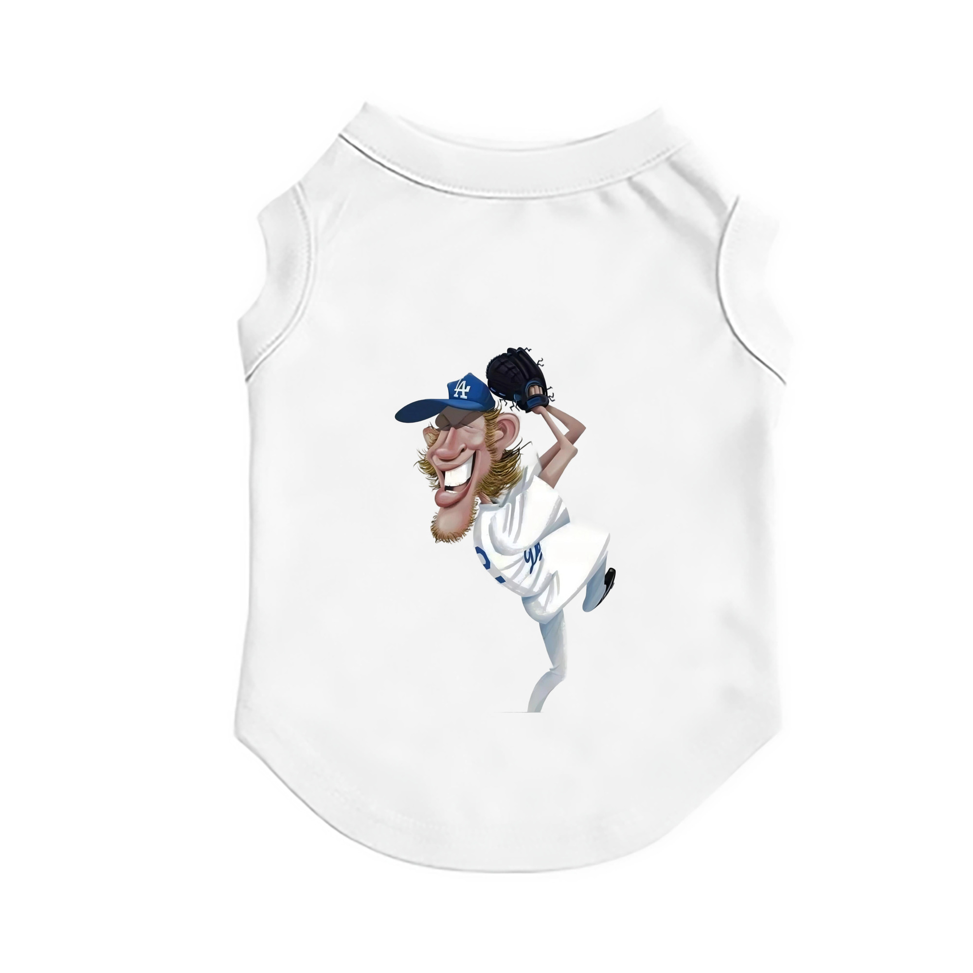 Clayton Kershaw  12 Pet Vest – Durable Polyester With Heat Transfer Print – Comfortable And Stylish