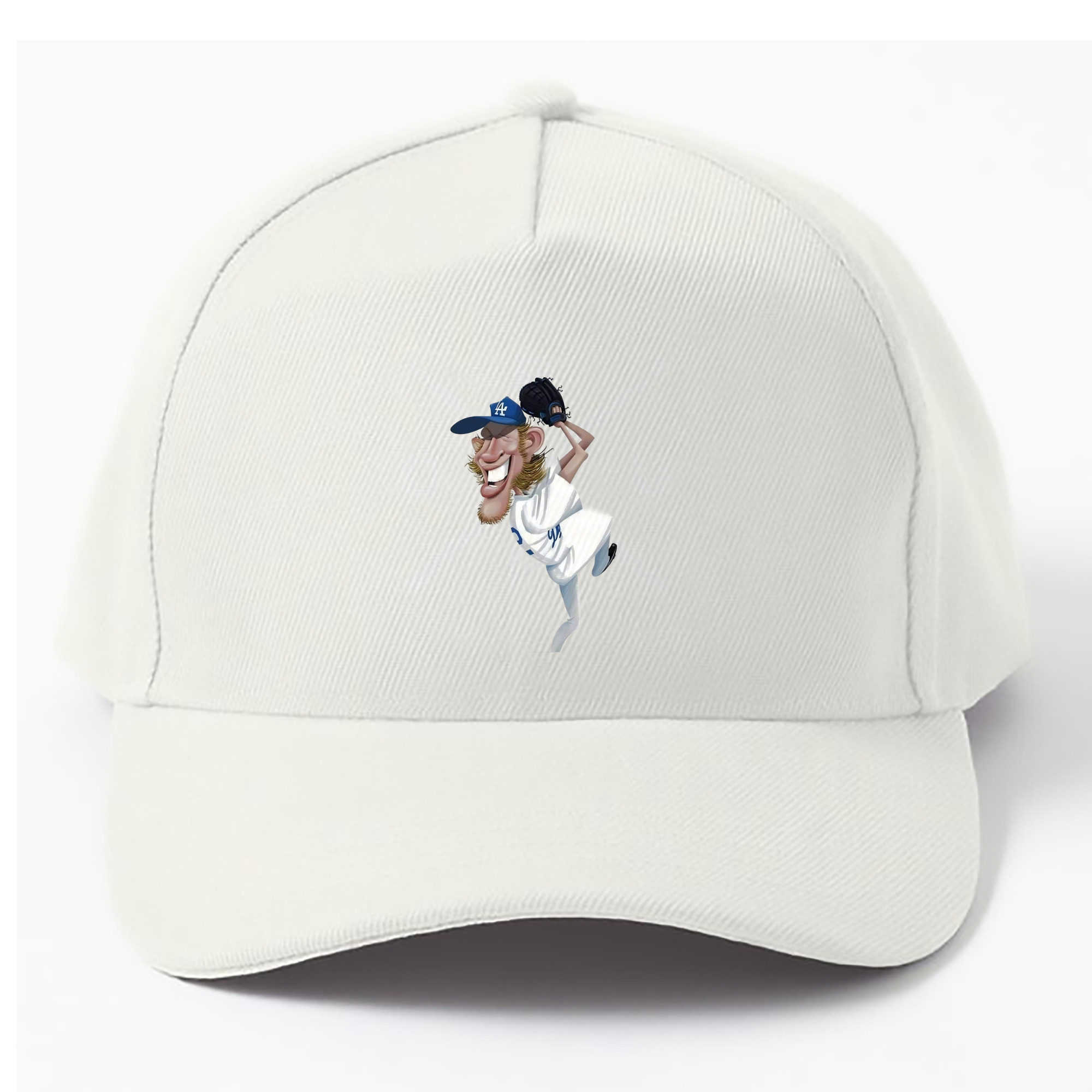 Clayton Kershaw  12 100% Cotton Baseball Cap – Heat Transfer Print – Comfortable, Durable, Perfect For Sports & Everyday Wear