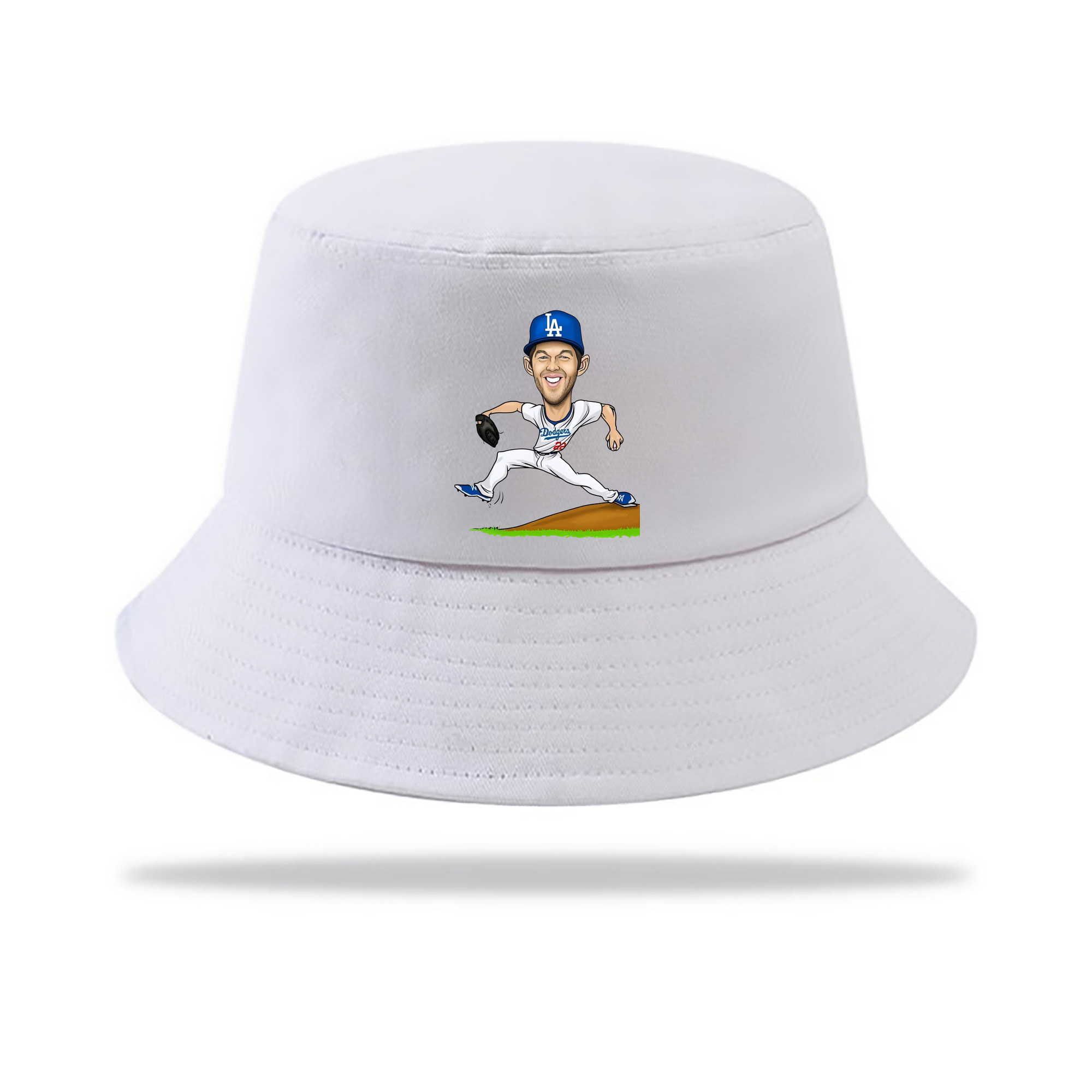 Clayton Kershaw  1 Outdoor Sun Protection Bucket Hat – Lightweight Breathable Knit & Woven Fabric – Ergonomic Wide Brim, Sweat-Absorbent, Stylish & Comfortable For Sports And Everyday Wear