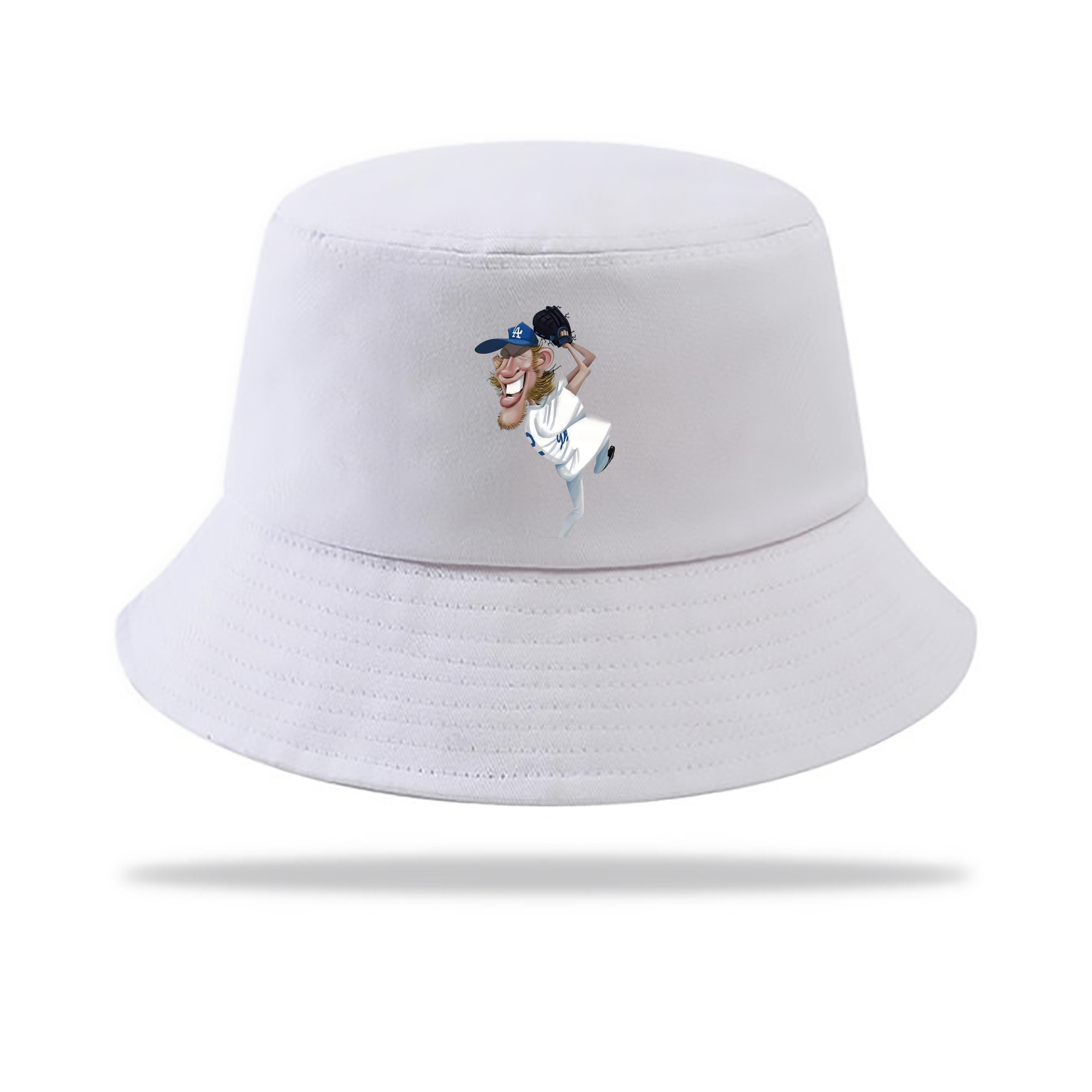 Clayton Kershaw  12 Outdoor Sun Protection Bucket Hat – Lightweight Breathable Knit & Woven Fabric – Ergonomic Wide Brim, Sweat-Absorbent, Stylish & Comfortable For Sports And Everyday Wear